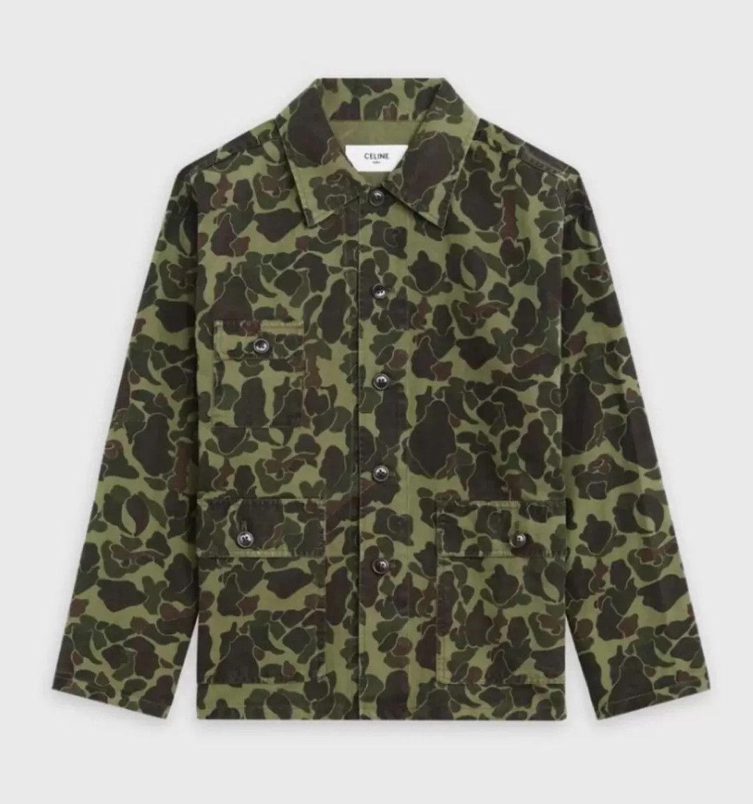 Celine camounflage coat go with everything