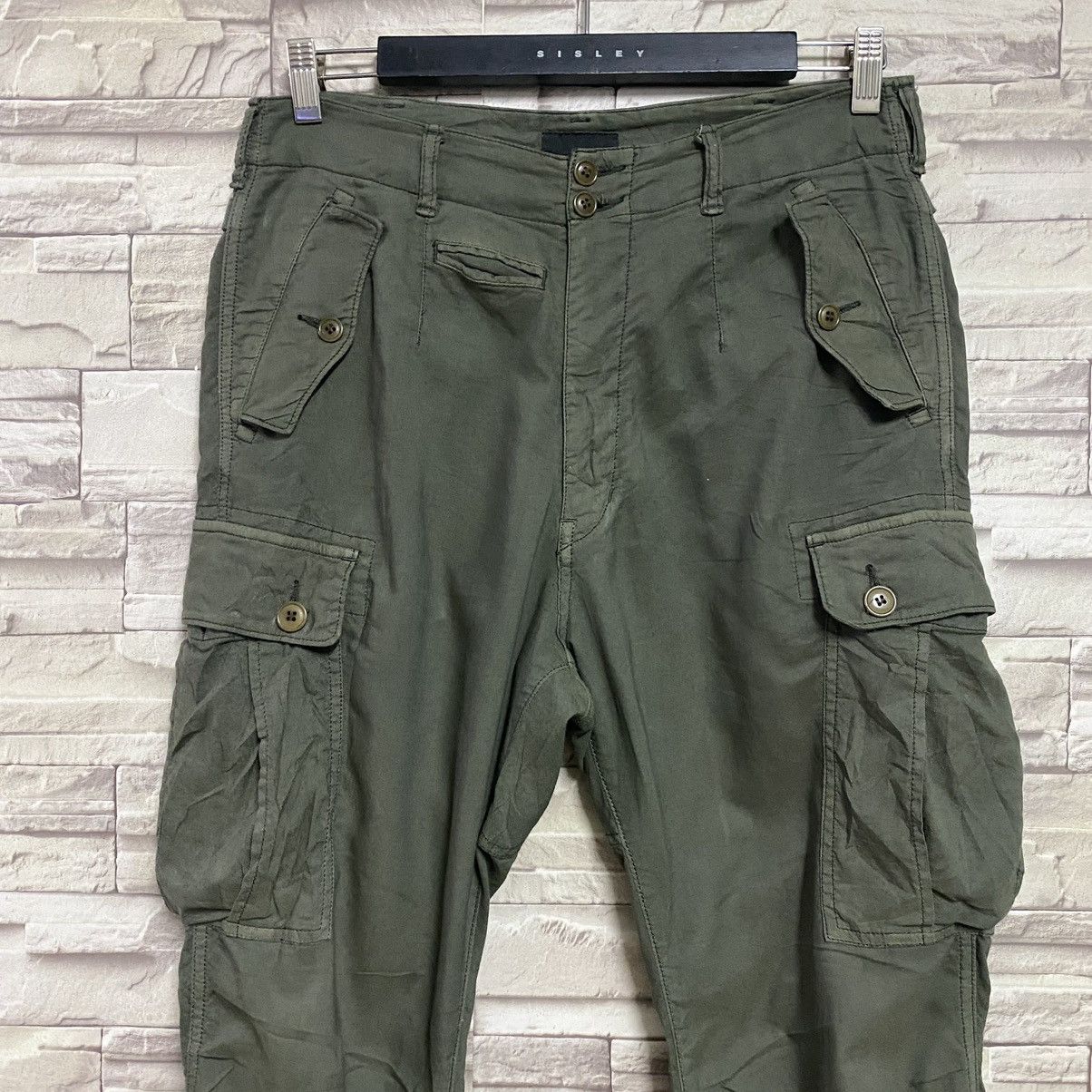 Sage De Cret SAGE DE CRET Linen Cargo Pants Made in Japan Size US 31 - 4 Thumbnail