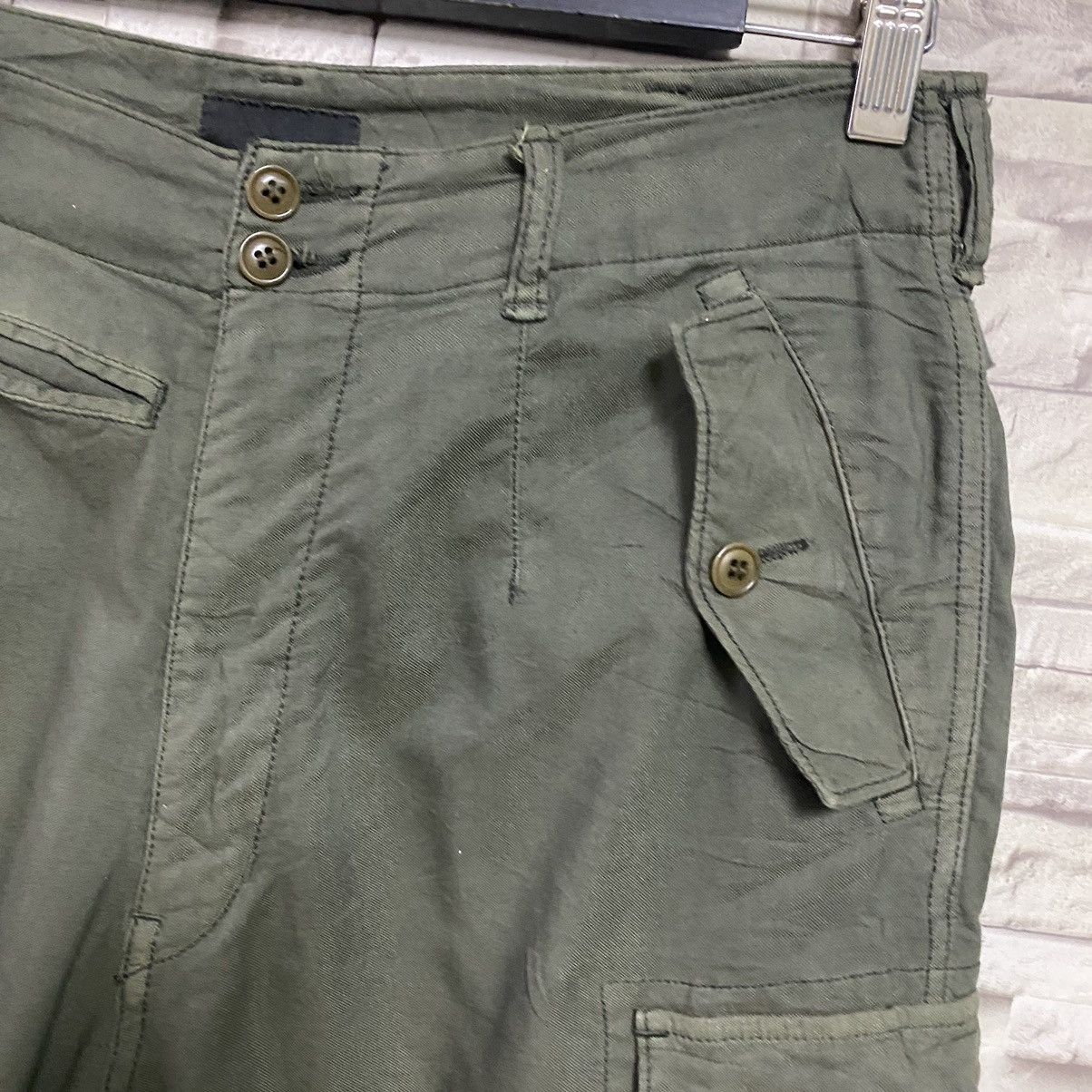 Sage De Cret SAGE DE CRET Linen Cargo Pants Made in Japan Size US 31 - 6 Thumbnail