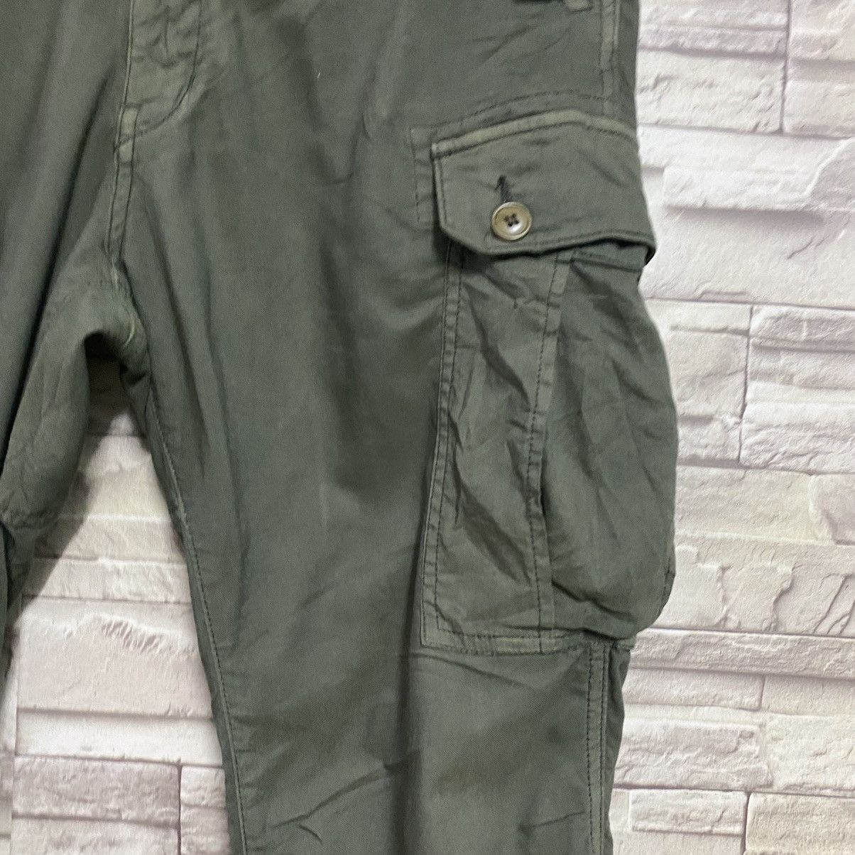 Sage De Cret SAGE DE CRET Linen Cargo Pants Made in Japan Size US 31 - 8 Thumbnail