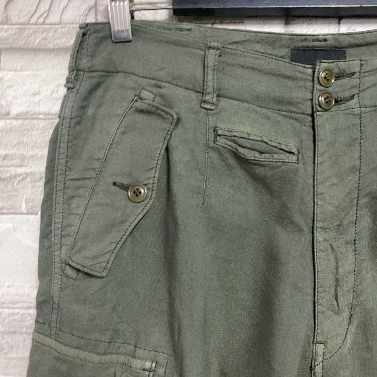 Sage De Cret SAGE DE CRET Linen Cargo Pants Made in Japan Size US 31 - 5 Thumbnail