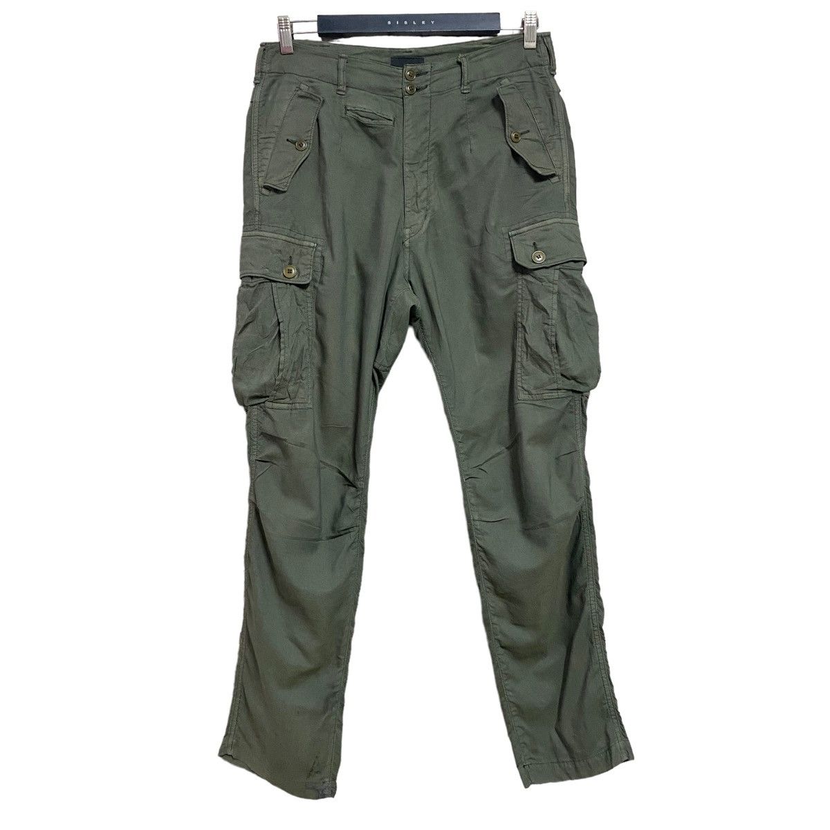 Sage De Cret SAGE DE CRET Linen Cargo Pants Made in Japan Size US 31 - 1 Thumbnail