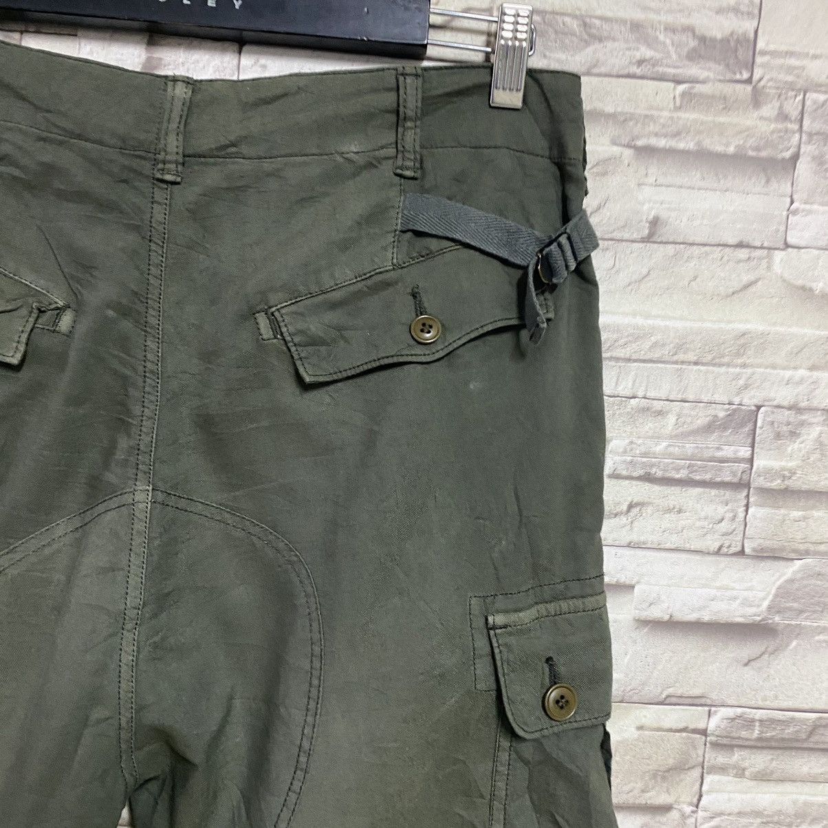 Sage De Cret SAGE DE CRET Linen Cargo Pants Made in Japan Size US 31 - 15 Thumbnail