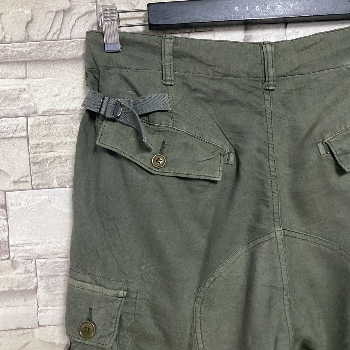 Sage De Cret SAGE DE CRET Linen Cargo Pants Made in Japan Size US 31 - 14 Thumbnail