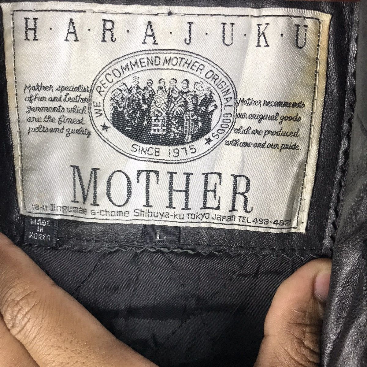 MOTHER Vintage Harajuku Mother Leather Jacket Size US L / EU 52-54 / 3 - 2 Thumbnail