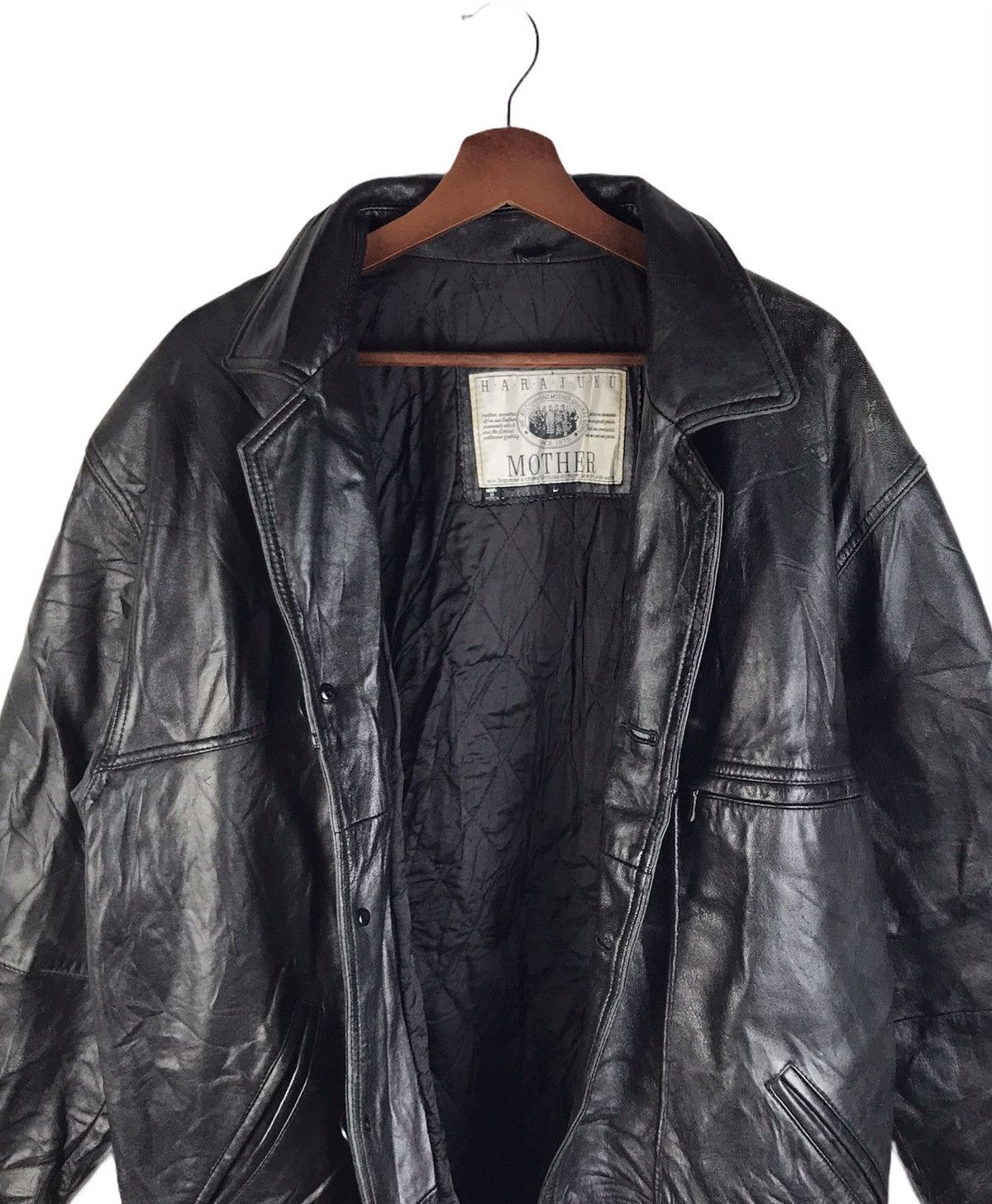 MOTHER Vintage Harajuku Mother Leather Jacket Size US L / EU 52-54 / 3 - 4 Thumbnail