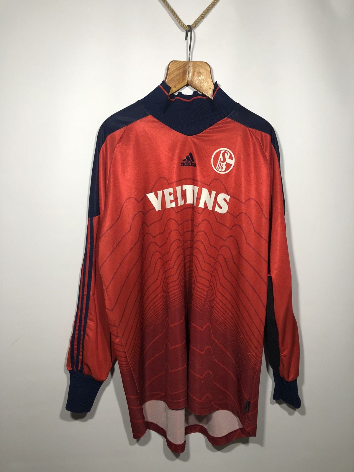Vintage 2000s Schalke 04 Goalkeeper Shirt Adidas Jersey