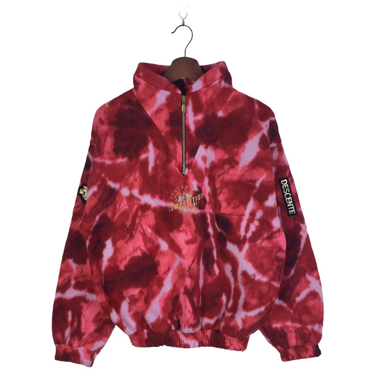 Descente × Japanese Brand × Vintage 💥Rare💥Descente Fleece Sweatshirt Big Logo Embroidery Size US M / EU 48-50 / 2 - 1 Thumbnail