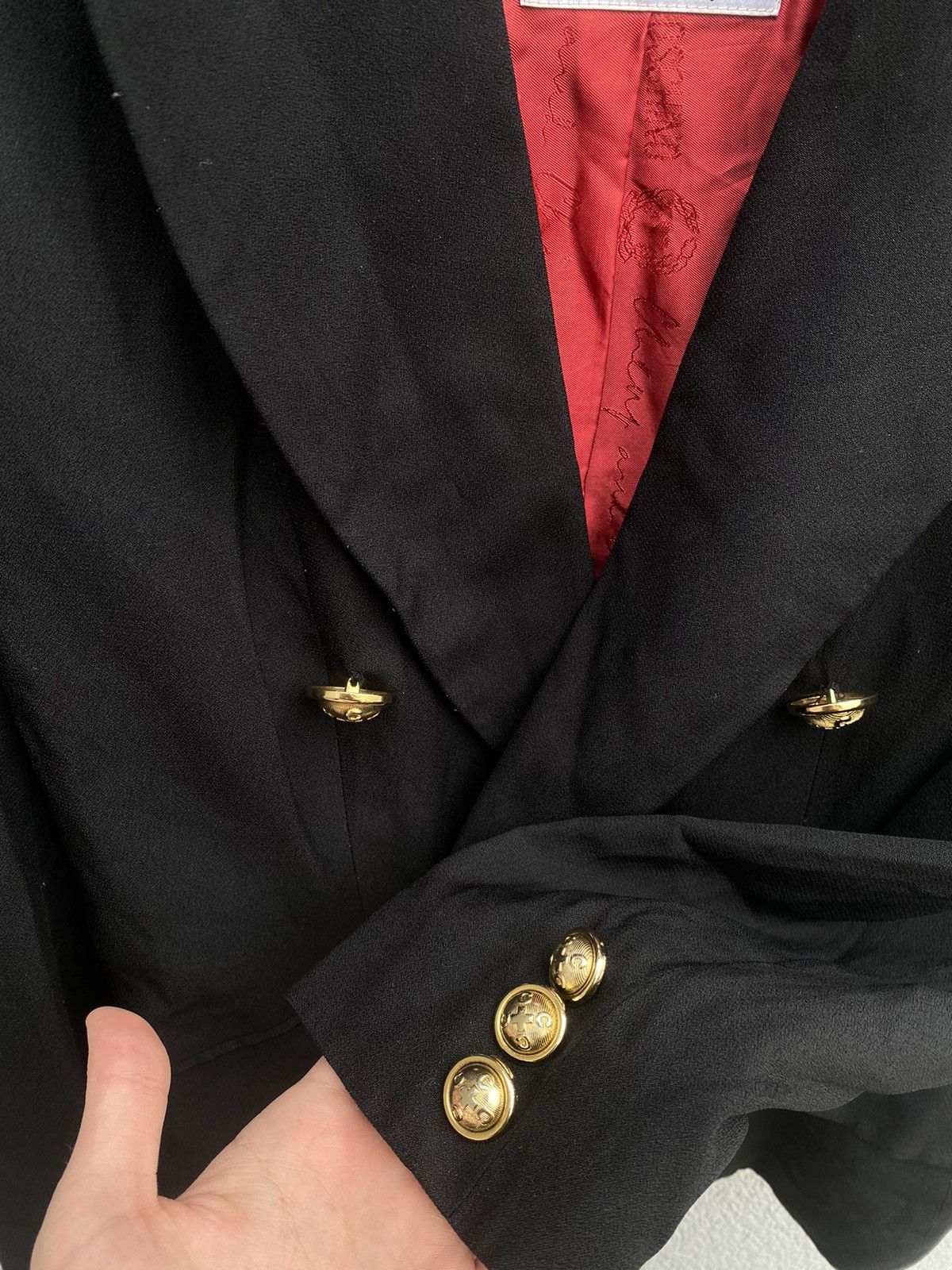 Moschino × Vintage Rare Vintage 90s Moschino Cheap and Chic Luxury Blazer Wmns Size S / US 4 / IT 40 - 9 Thumbnail