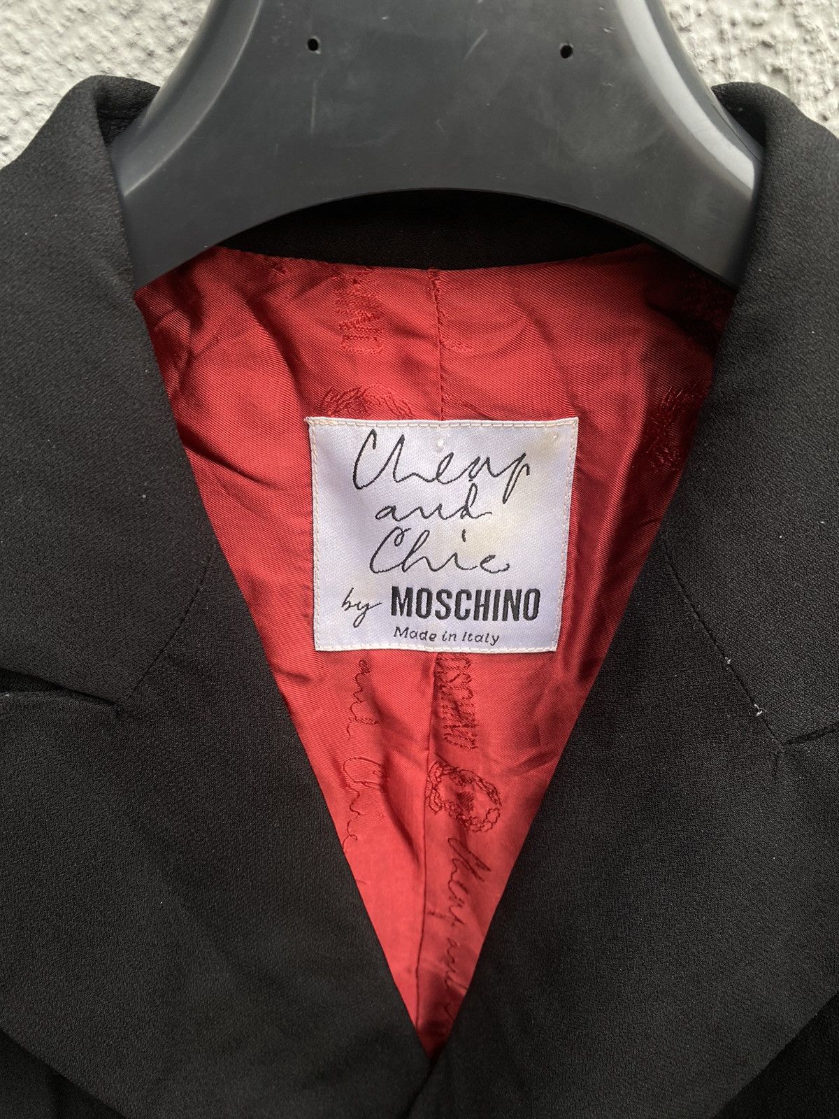 Moschino × Vintage Rare Vintage 90s Moschino Cheap and Chic Luxury Blazer Wmns Size S / US 4 / IT 40 - 10 Thumbnail