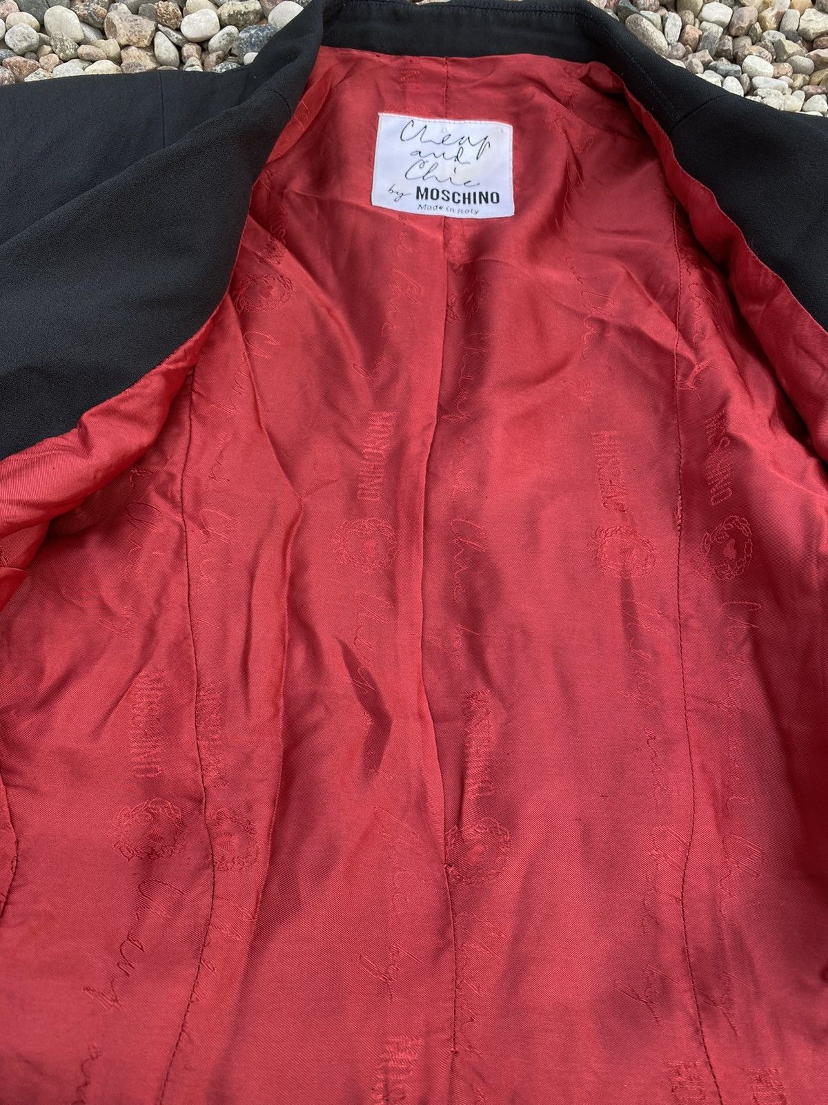 Moschino × Vintage Rare Vintage 90s Moschino Cheap and Chic Luxury Blazer Wmns Size S / US 4 / IT 40 - 3 Thumbnail