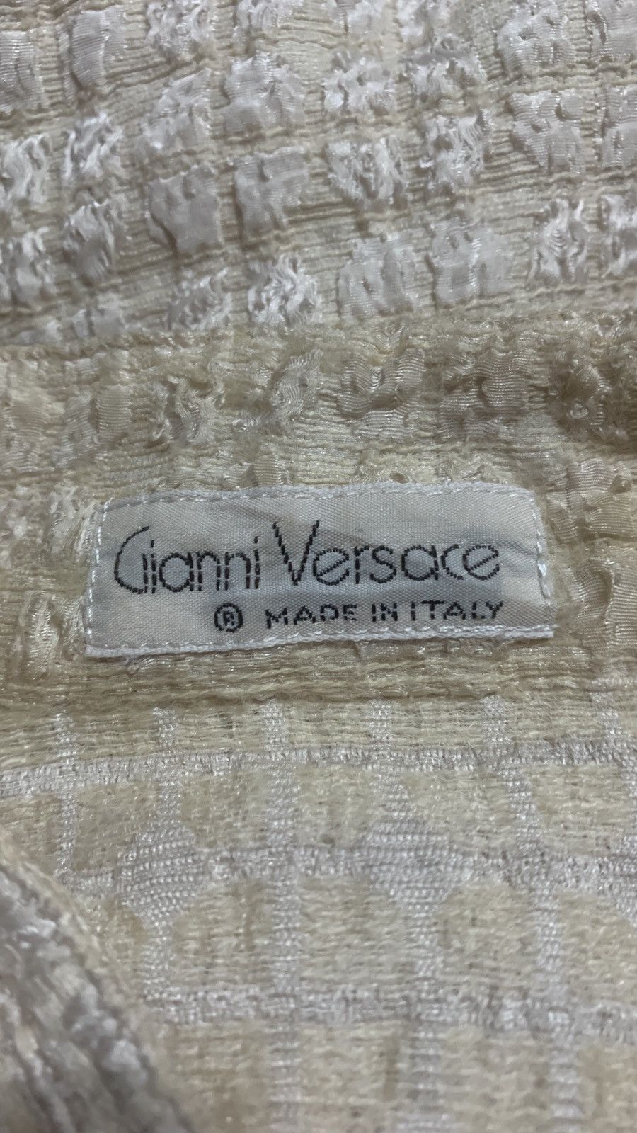 Vintage 80s Gianni Versace beige flannel made in Italy Size US M / EU 48-50 / 2 - 4 Thumbnail