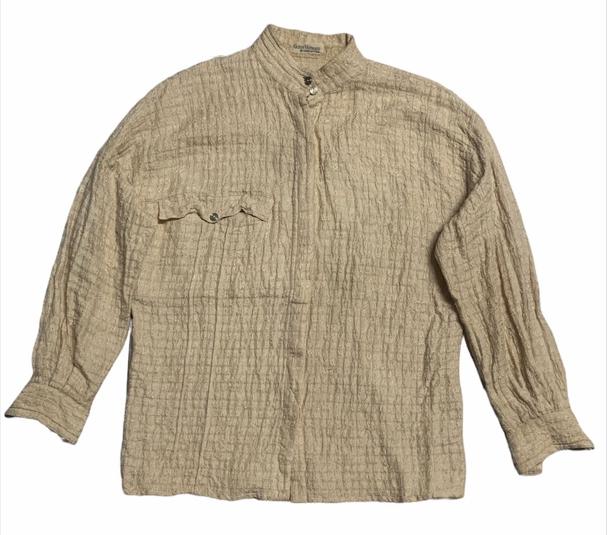 Vintage 80s Gianni Versace beige flannel made in Italy Size US M / EU 48-50 / 2 - 1 Thumbnail