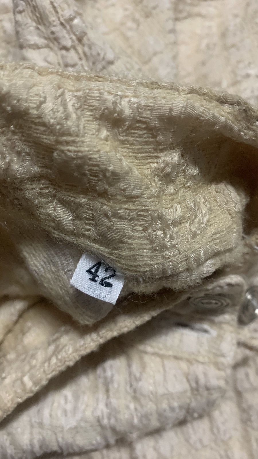 Vintage 80s Gianni Versace beige flannel made in Italy Size US M / EU 48-50 / 2 - 5 Thumbnail