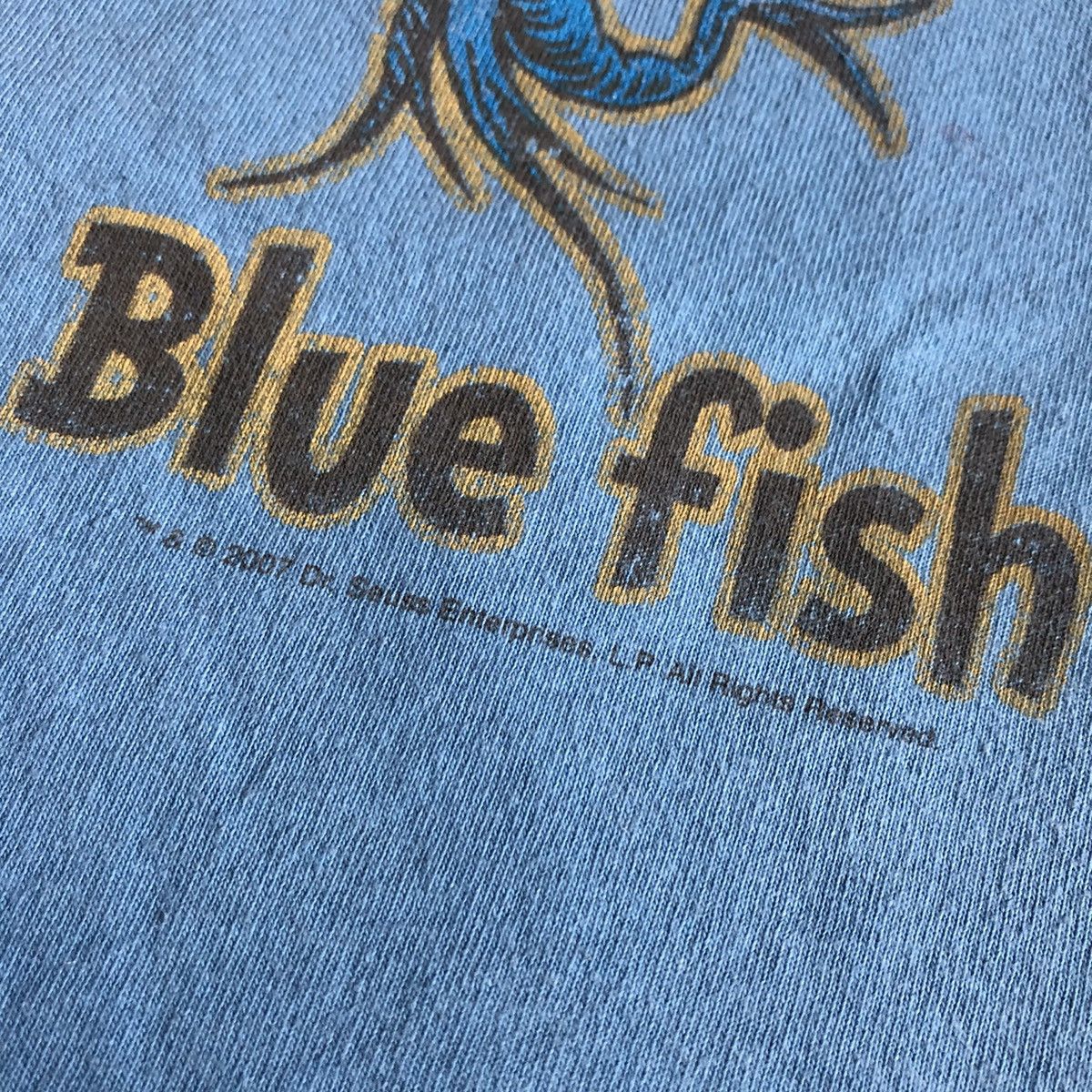 Vintage Vintage 00s Dr Seuss One Fish Two Fish Book Graphic Logo Tee Size US M / EU 48-50 / 2 - 3 Thumbnail