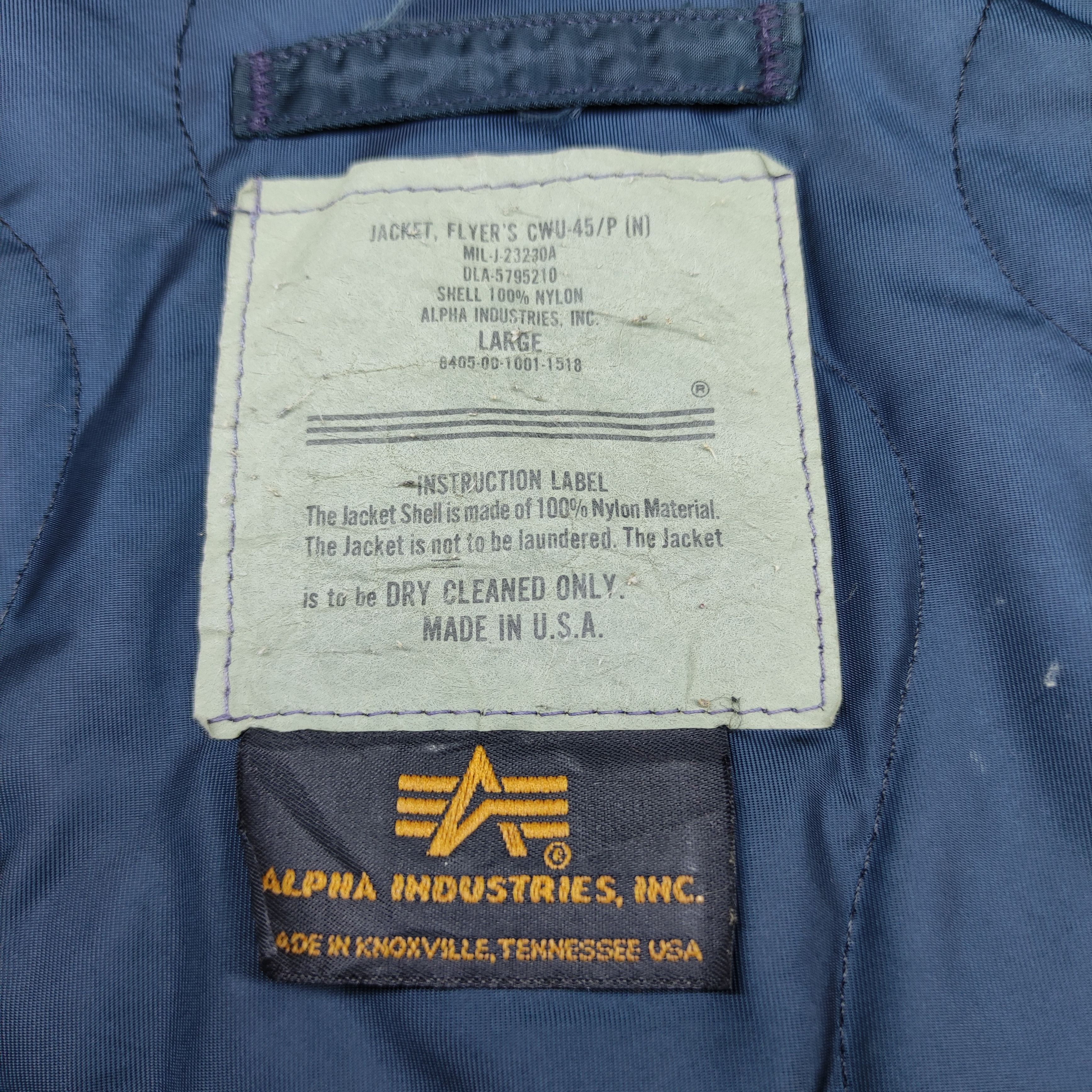 Alpha Industries Vintage 1984 Alpha Industries MA-1 Flight Jacket Size US L / EU 52-54 / 3 - 15 Thumbnail