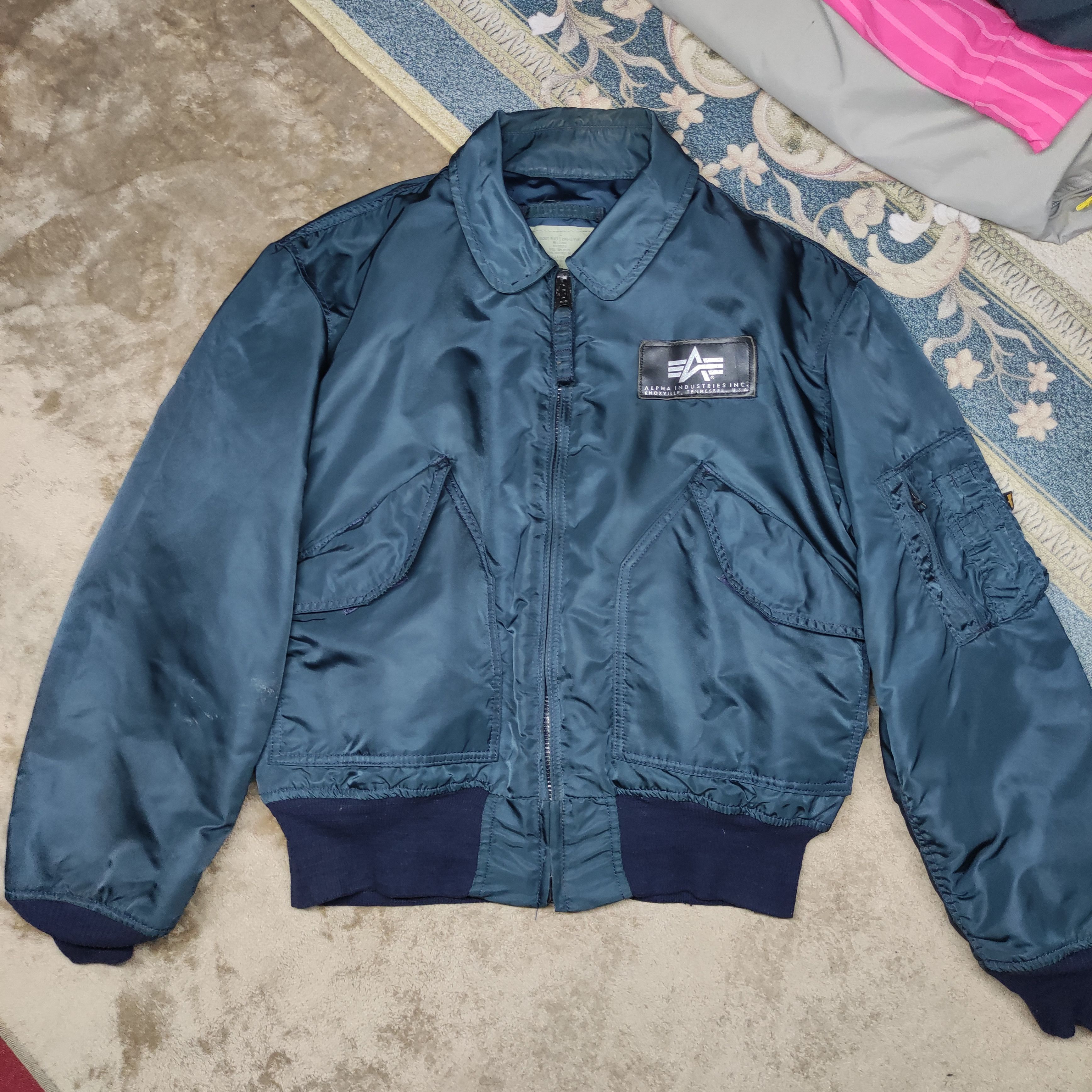 Alpha Industries Vintage 1984 Alpha Industries MA-1 Flight Jacket Size US L / EU 52-54 / 3 - 8 Thumbnail
