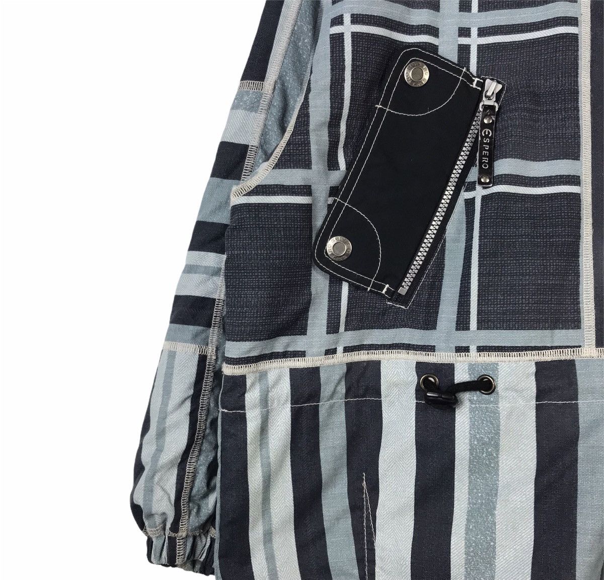 Japanese Brand × Vintage Espero Technical Jacket – Striped Panels & Utility Pockets Size US XL / EU 56 / 4 - 2 Thumbnail