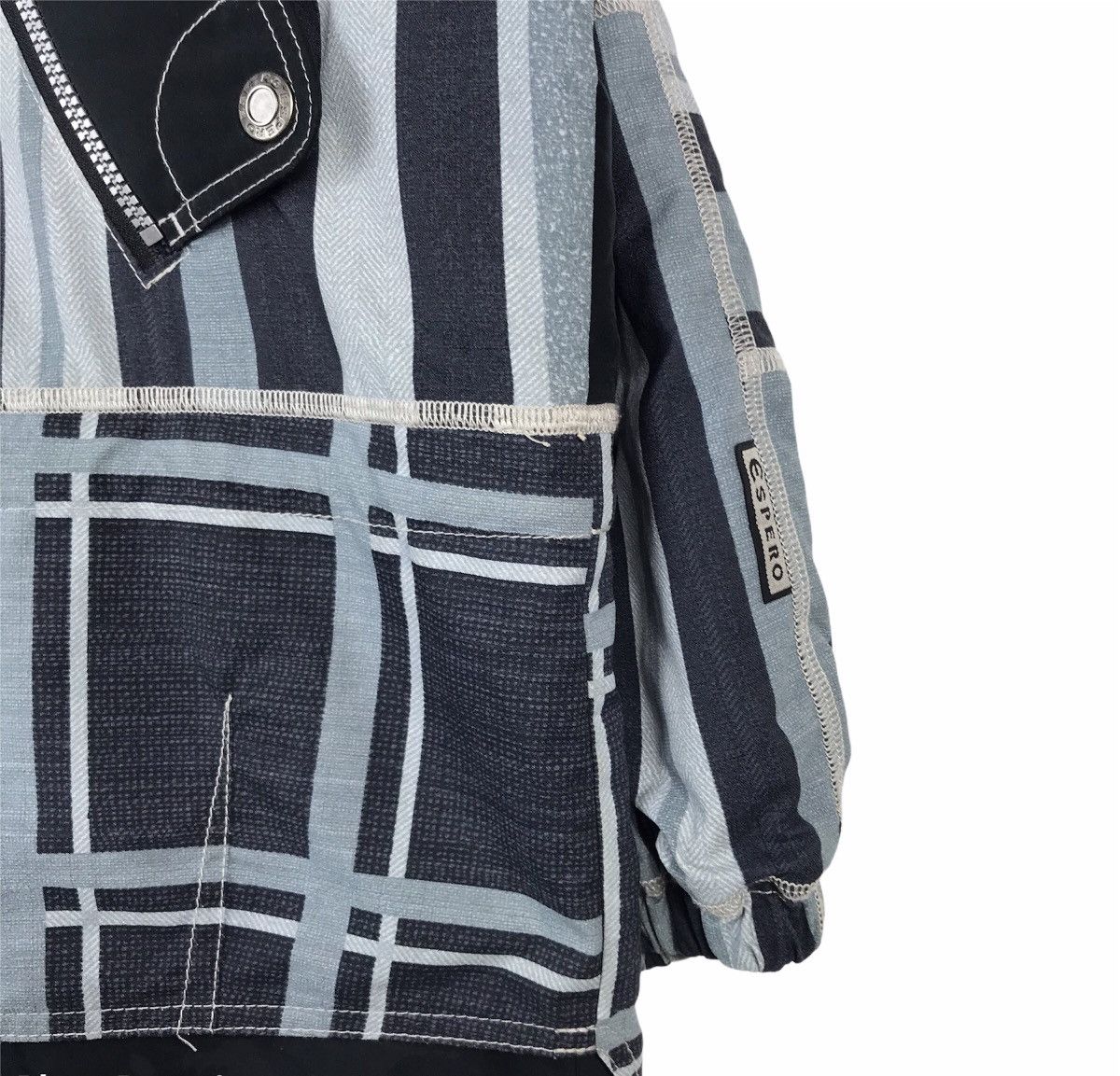 Japanese Brand × Vintage Espero Technical Jacket – Striped Panels & Utility Pockets Size US XL / EU 56 / 4 - 4 Thumbnail