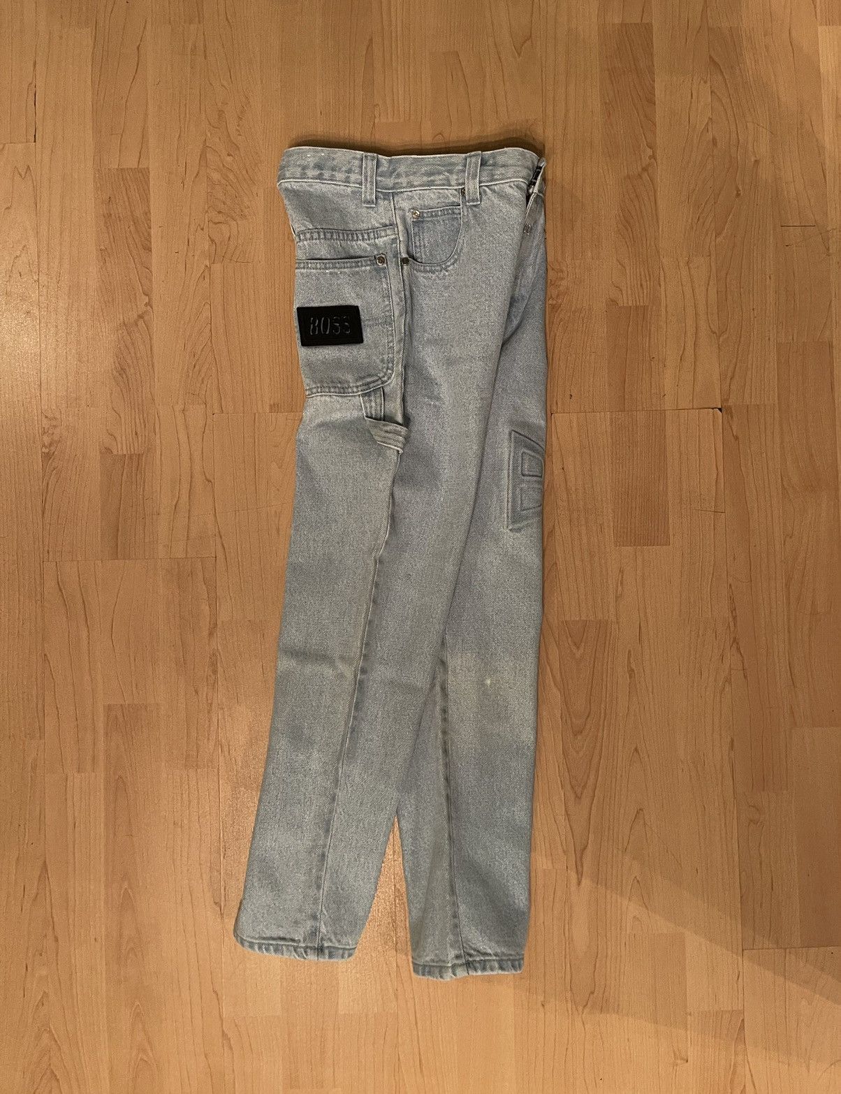 Hugo Boss × Vintage Hugo Boss vintage 90s big logo denim pants mom fit jeans Size 25" / US 0 / IT 36 - 4 Thumbnail