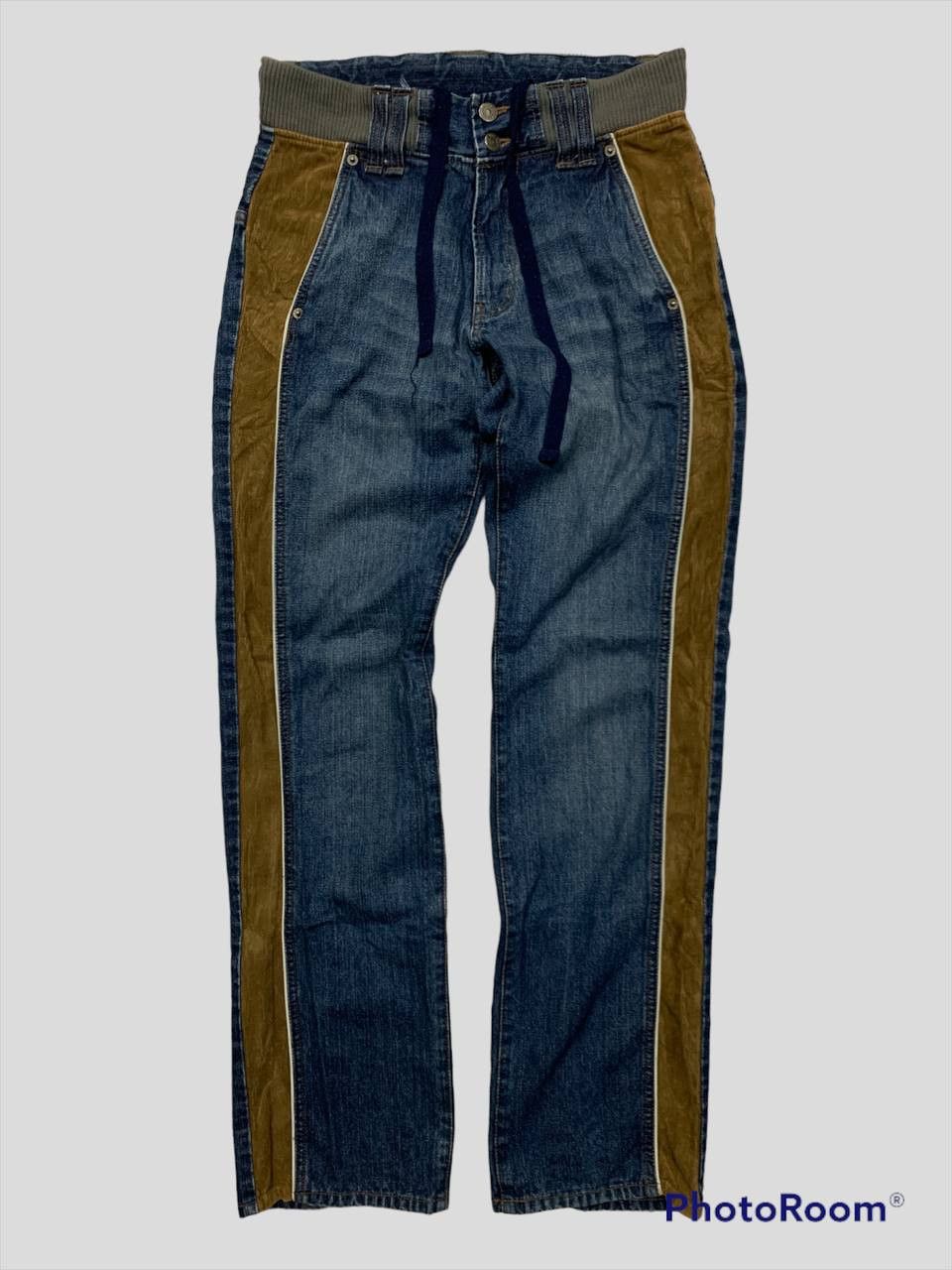 PPFM Vintage PPFM Jeans Mix Corduroy Japan Jeans Size US 31 - 1 Thumbnail