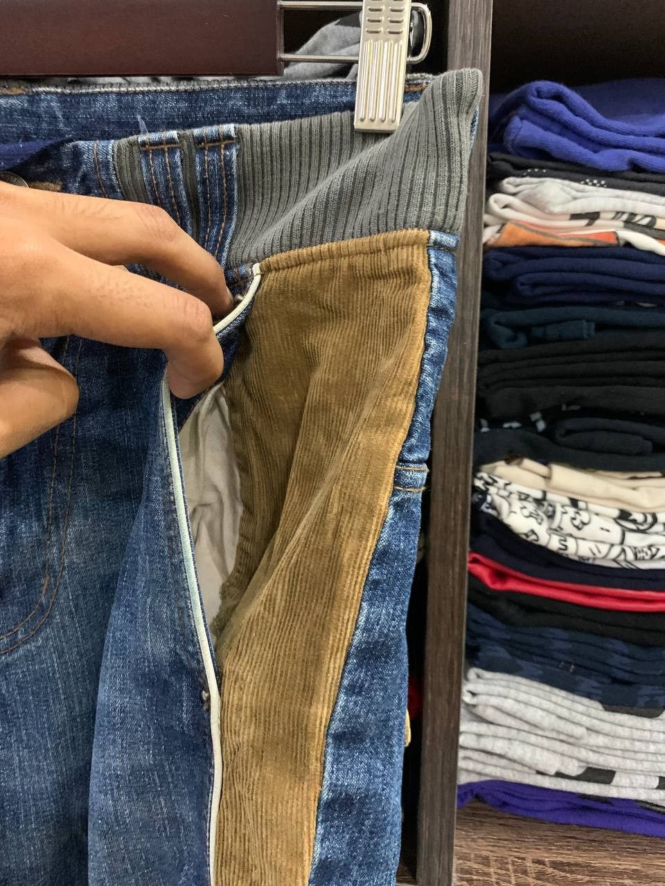 PPFM Vintage PPFM Jeans Mix Corduroy Japan Jeans Size US 31 - 4 Thumbnail