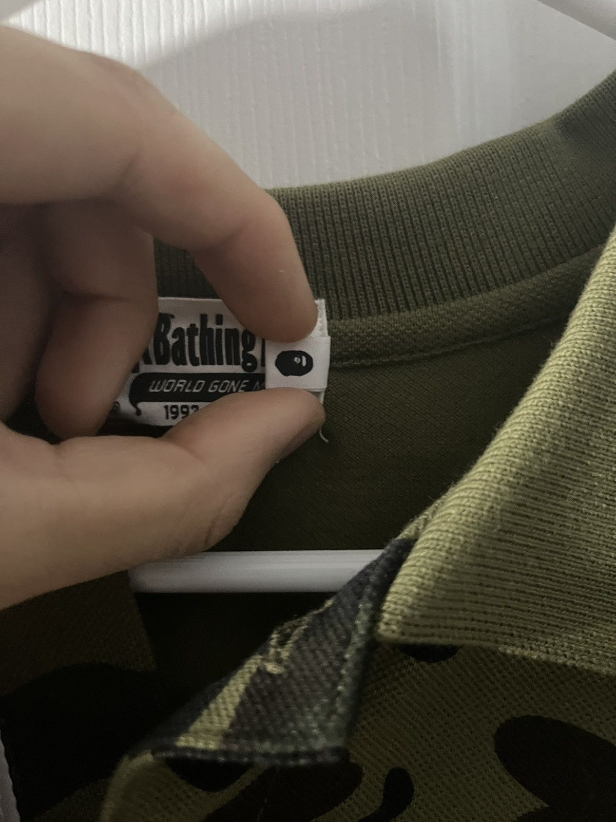Bape Bape Green Camo Polo Size US XL / EU 56 / 4 - 4 Thumbnail