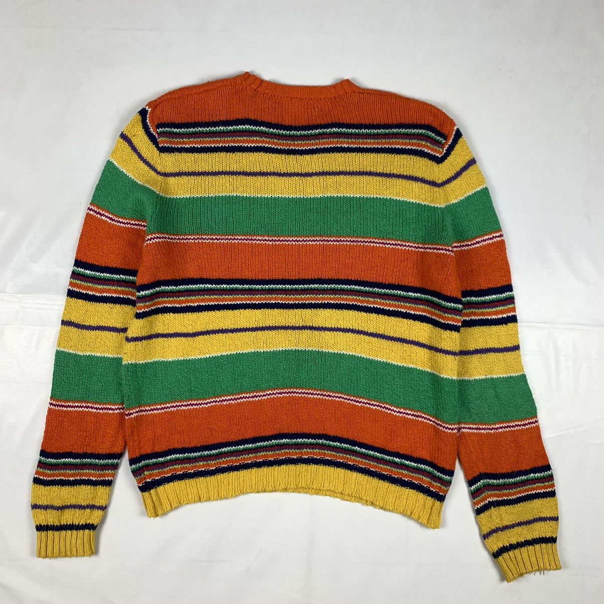 Designer × Polo Ralph Lauren × Vintage Vintage Polo Ralph Lauren Stripe Knitwear Size US XL / EU 56 / 4 - 5 Thumbnail
