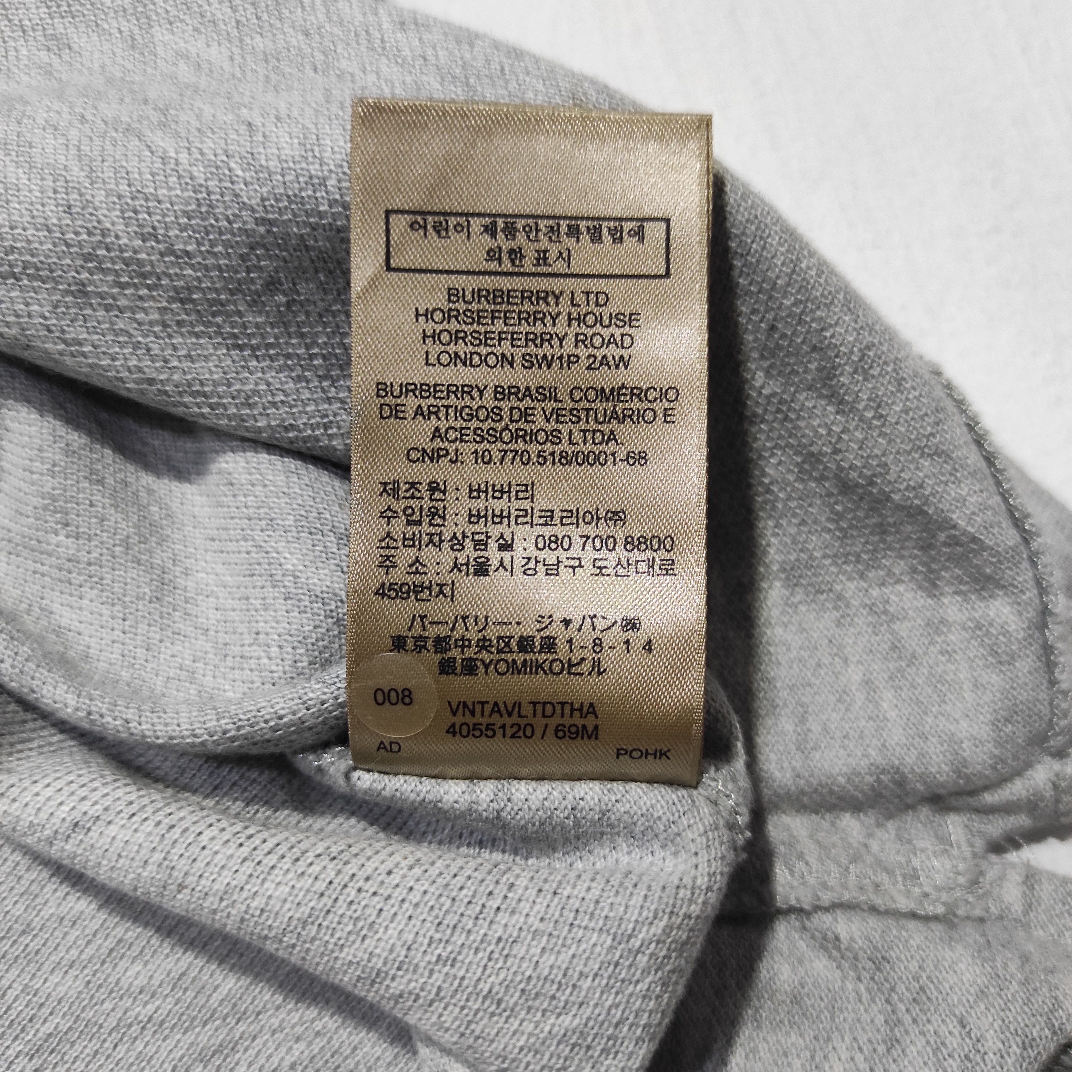 Burberry Burberry Brit Polo Shirt Nova Check Grey size L Size US M / EU 48-50 / 2 - 16 Thumbnail