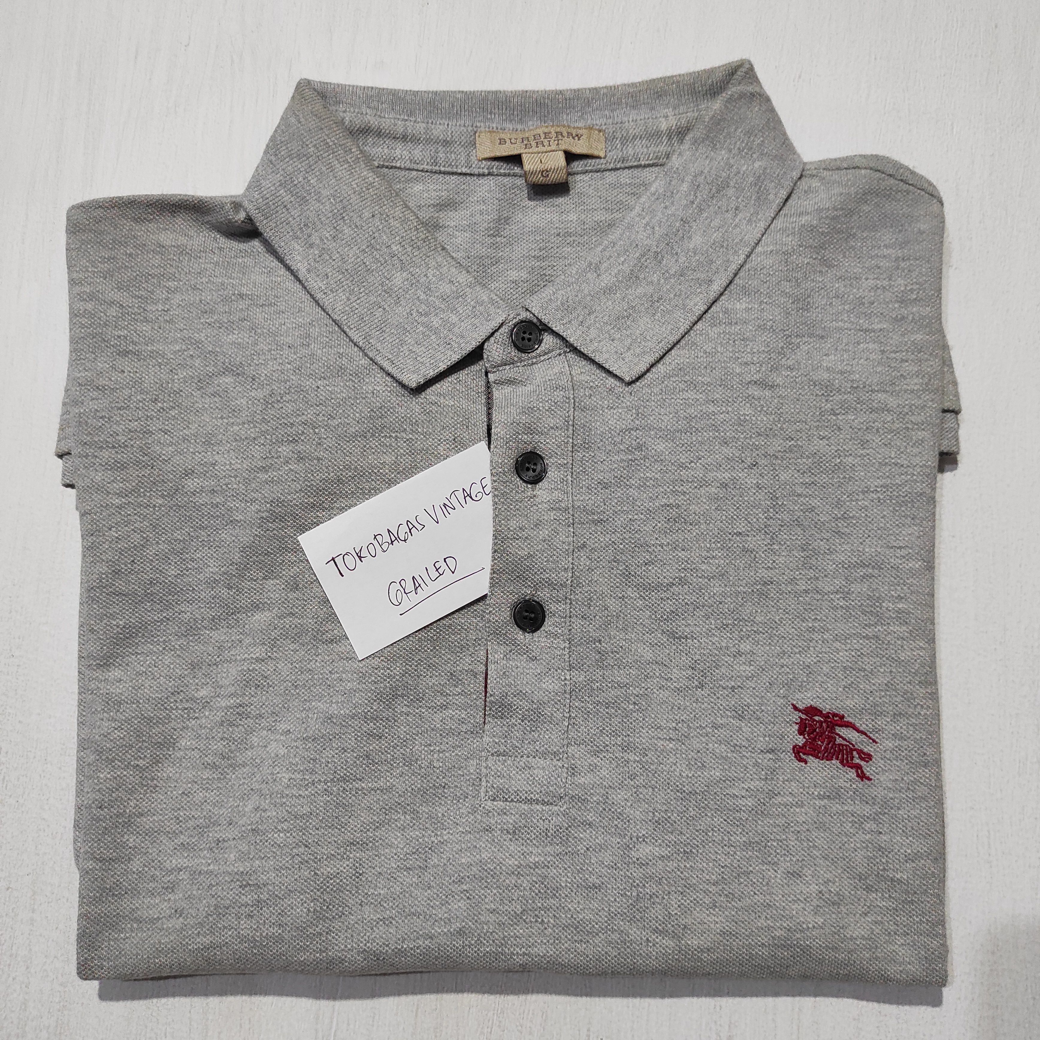 Burberry Burberry Brit Polo Shirt Nova Check Grey size L Size US M / EU 48-50 / 2 - 20 Thumbnail