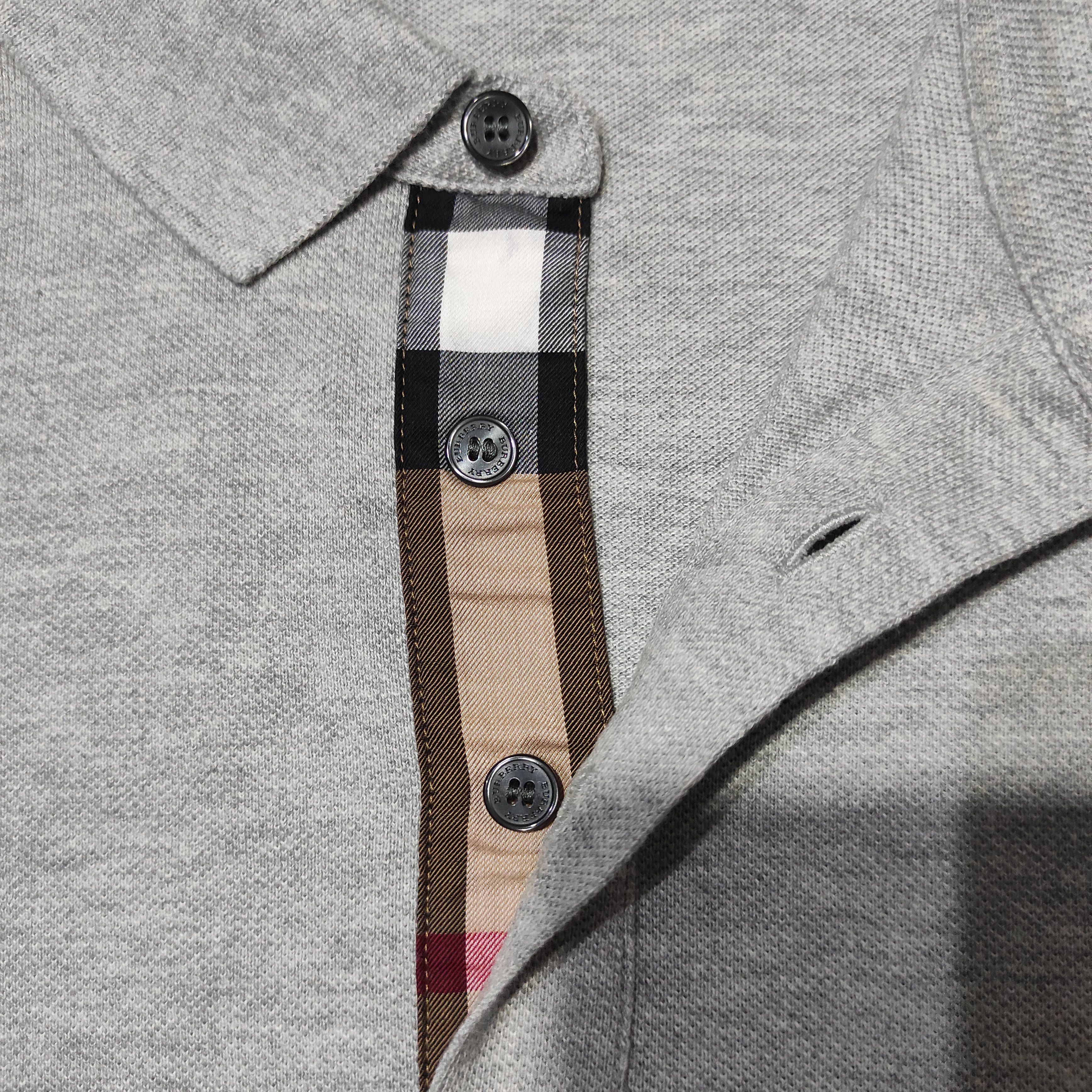 Burberry Burberry Brit Polo Shirt Nova Check Grey size L Size US M / EU 48-50 / 2 - 8 Thumbnail