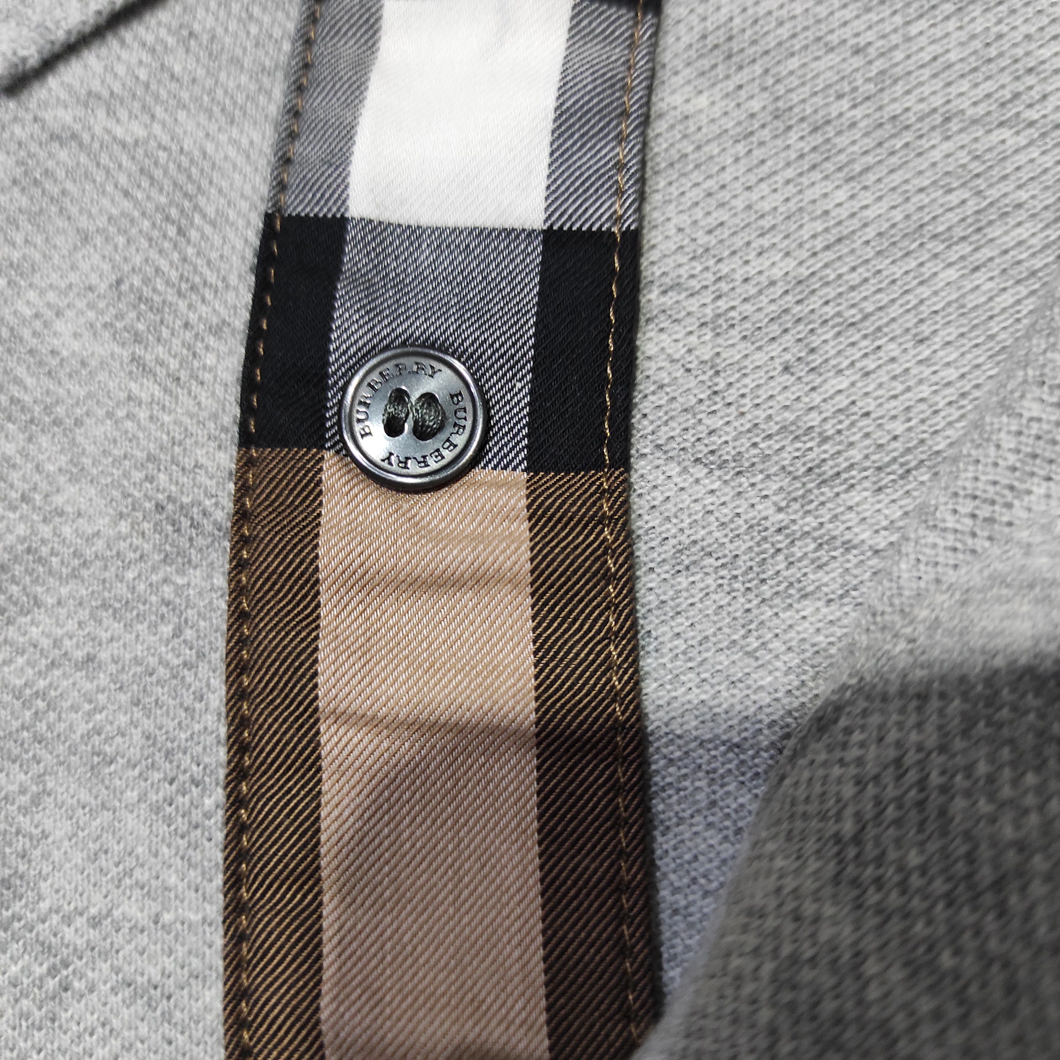 Burberry Burberry Brit Polo Shirt Nova Check Grey size L Size US M / EU 48-50 / 2 - 9 Thumbnail