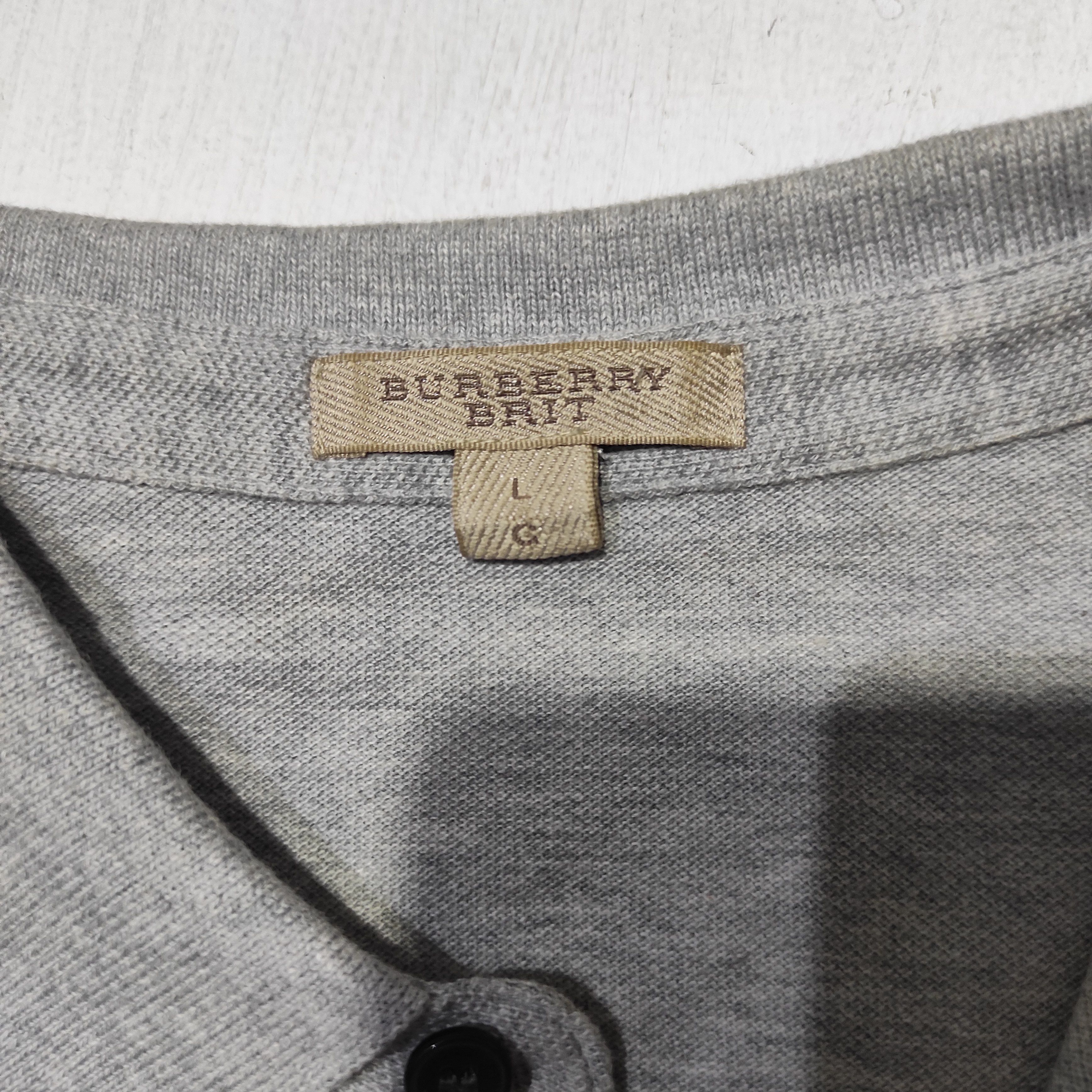 Burberry Burberry Brit Polo Shirt Nova Check Grey size L Size US M / EU 48-50 / 2 - 10 Thumbnail