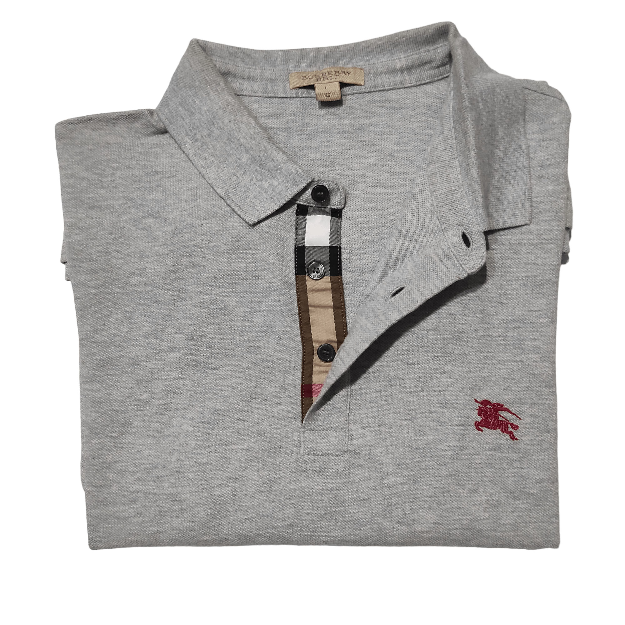 Burberry Burberry Brit Polo Shirt Nova Check Grey size L Size US M / EU 48-50 / 2 - 1 Thumbnail