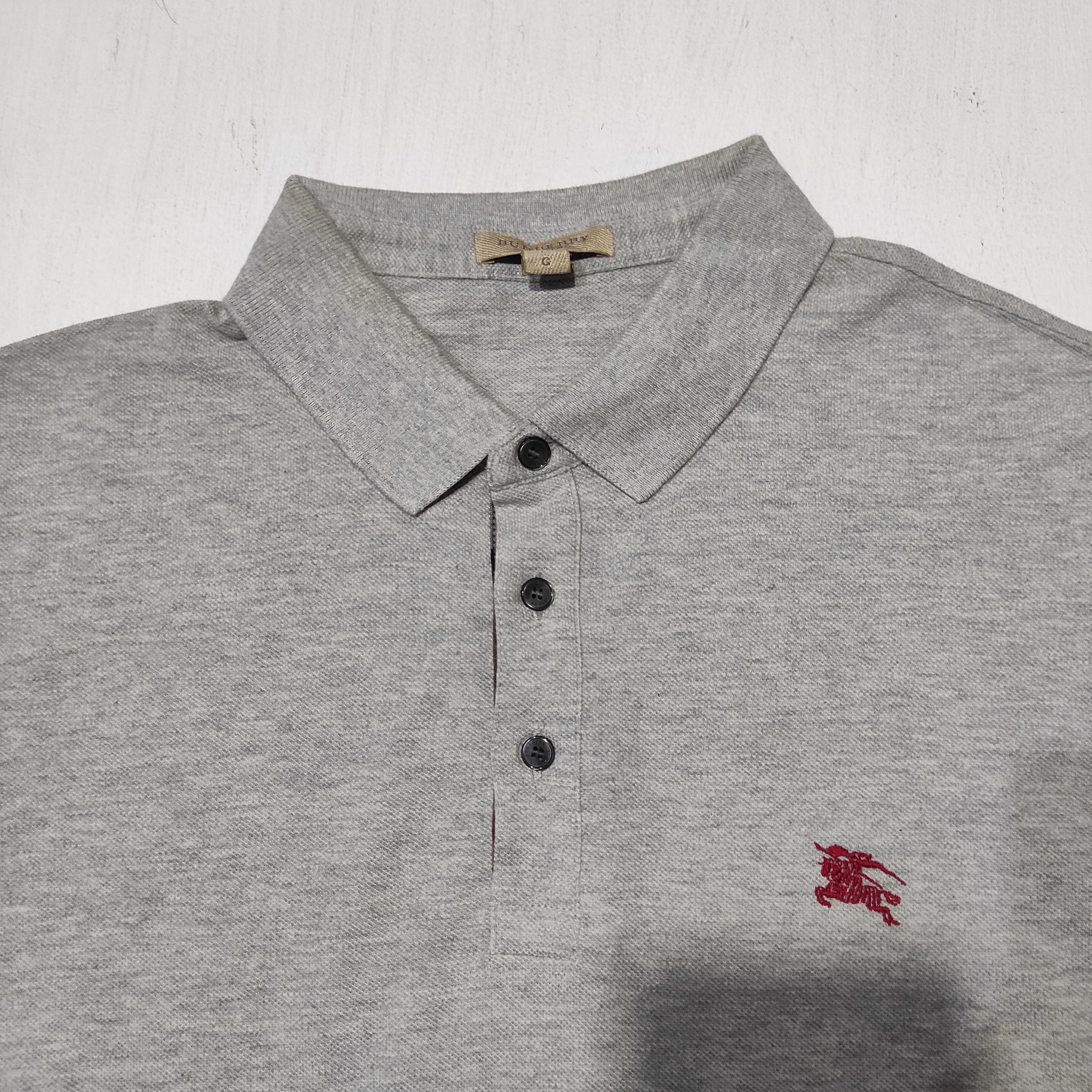Burberry Burberry Brit Polo Shirt Nova Check Grey size L Size US M / EU 48-50 / 2 - 12 Thumbnail