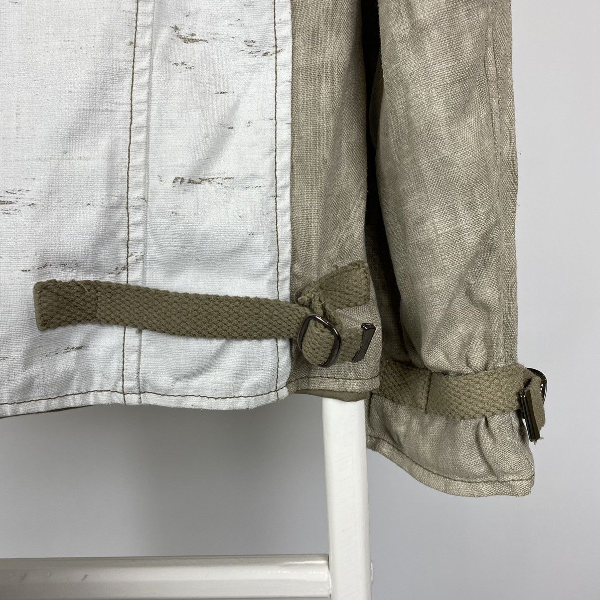 Emporio Armani Emporio Armani Hand Painted Linen Canvas Jacket Size US L / EU 52-54 / 3 - 13 Thumbnail