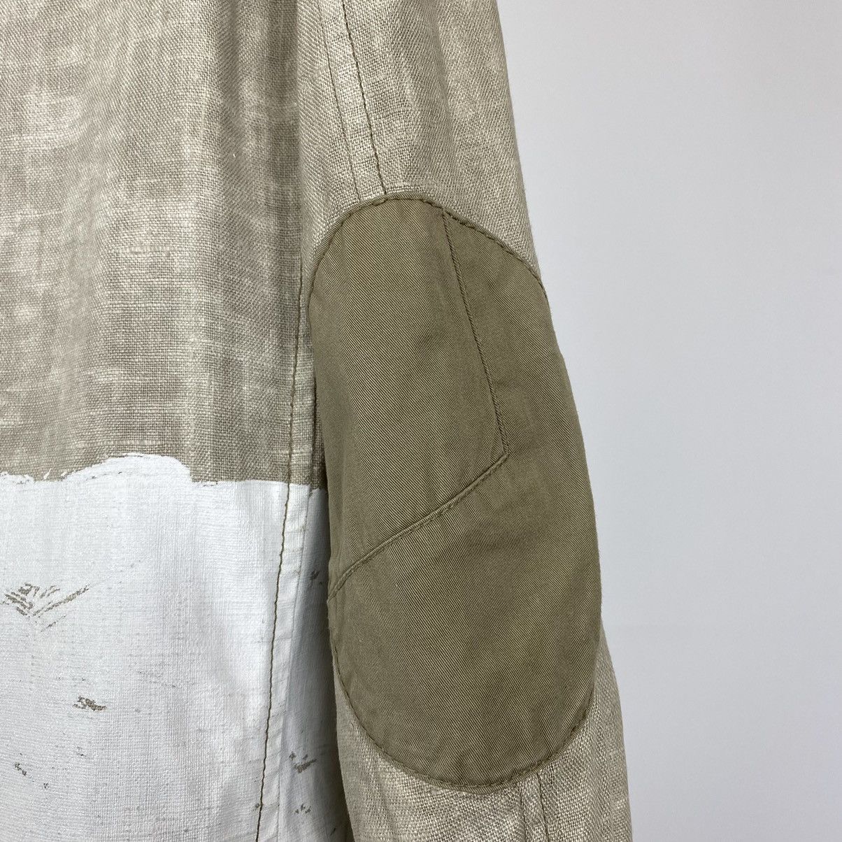 Emporio Armani Emporio Armani Hand Painted Linen Canvas Jacket Size US L / EU 52-54 / 3 - 12 Thumbnail