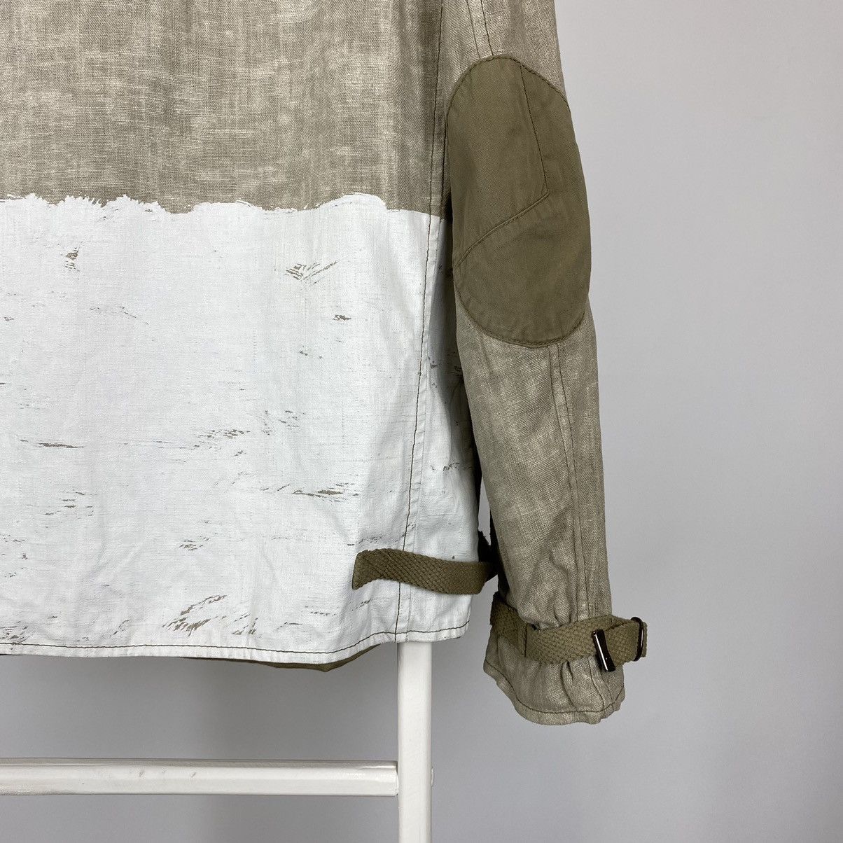 Emporio Armani Emporio Armani Hand Painted Linen Canvas Jacket Size US L / EU 52-54 / 3 - 11 Thumbnail