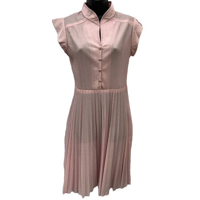 Analogie Swiss Dot Dress Short Sleeve - Pink main image 0