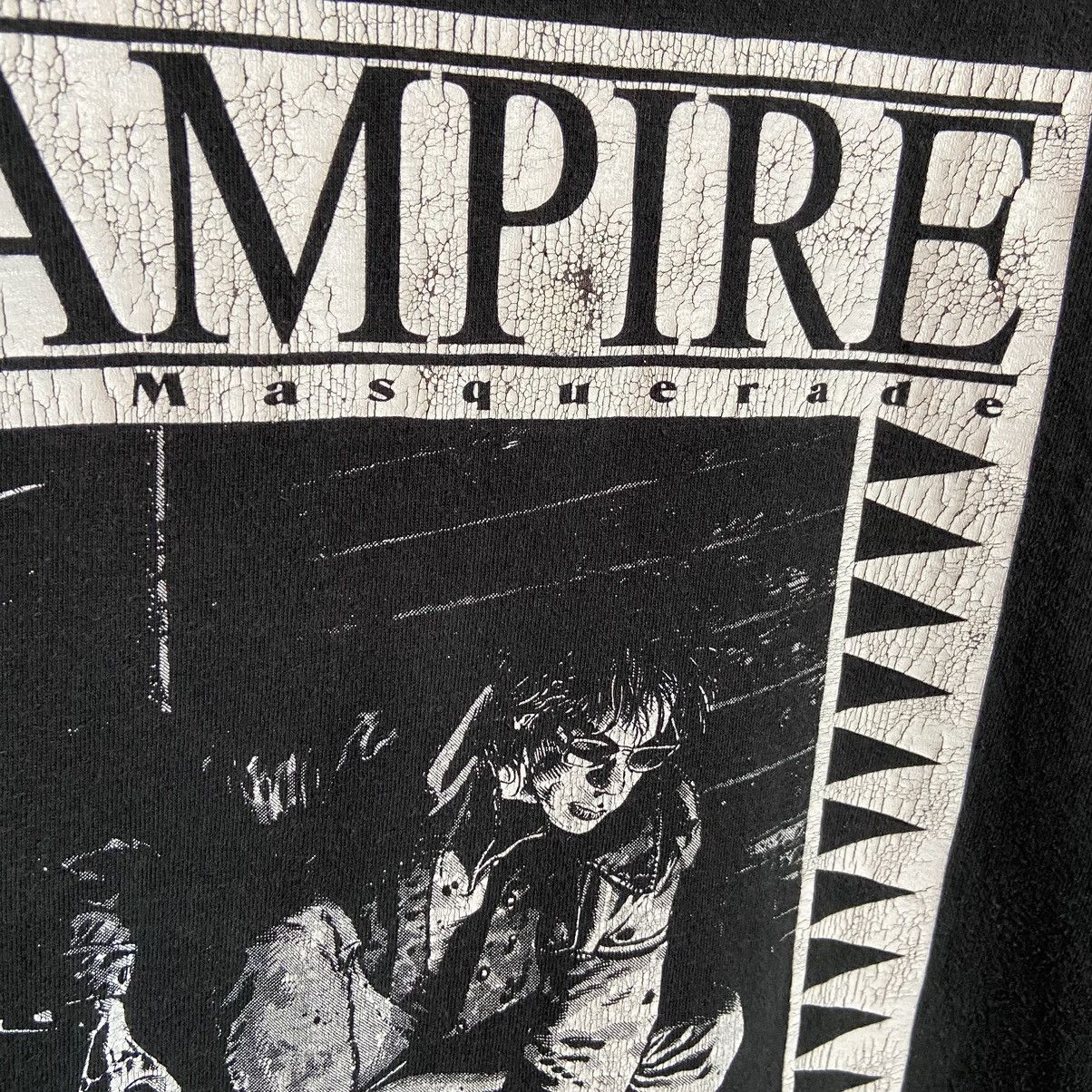 Vintage Vintage 90s Vampire The Masquerade Movie T-Shirt Size US XL / EU 56 / 4 - 5 Thumbnail