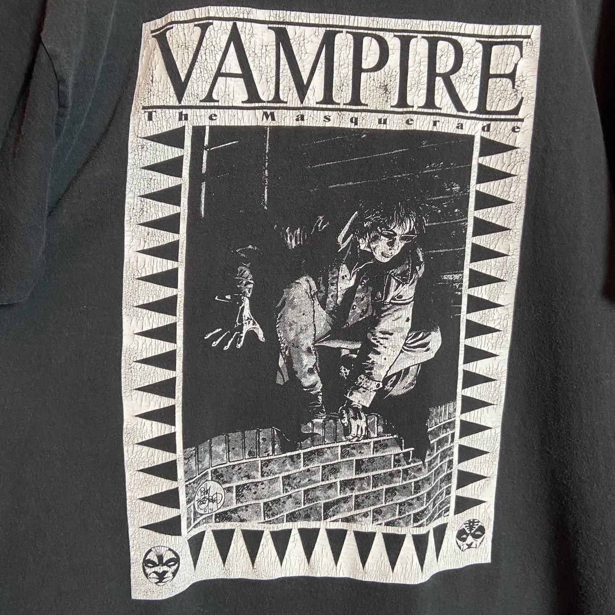 Vintage Vintage 90s Vampire The Masquerade Movie T-Shirt Size US XL / EU 56 / 4 - 2 Thumbnail