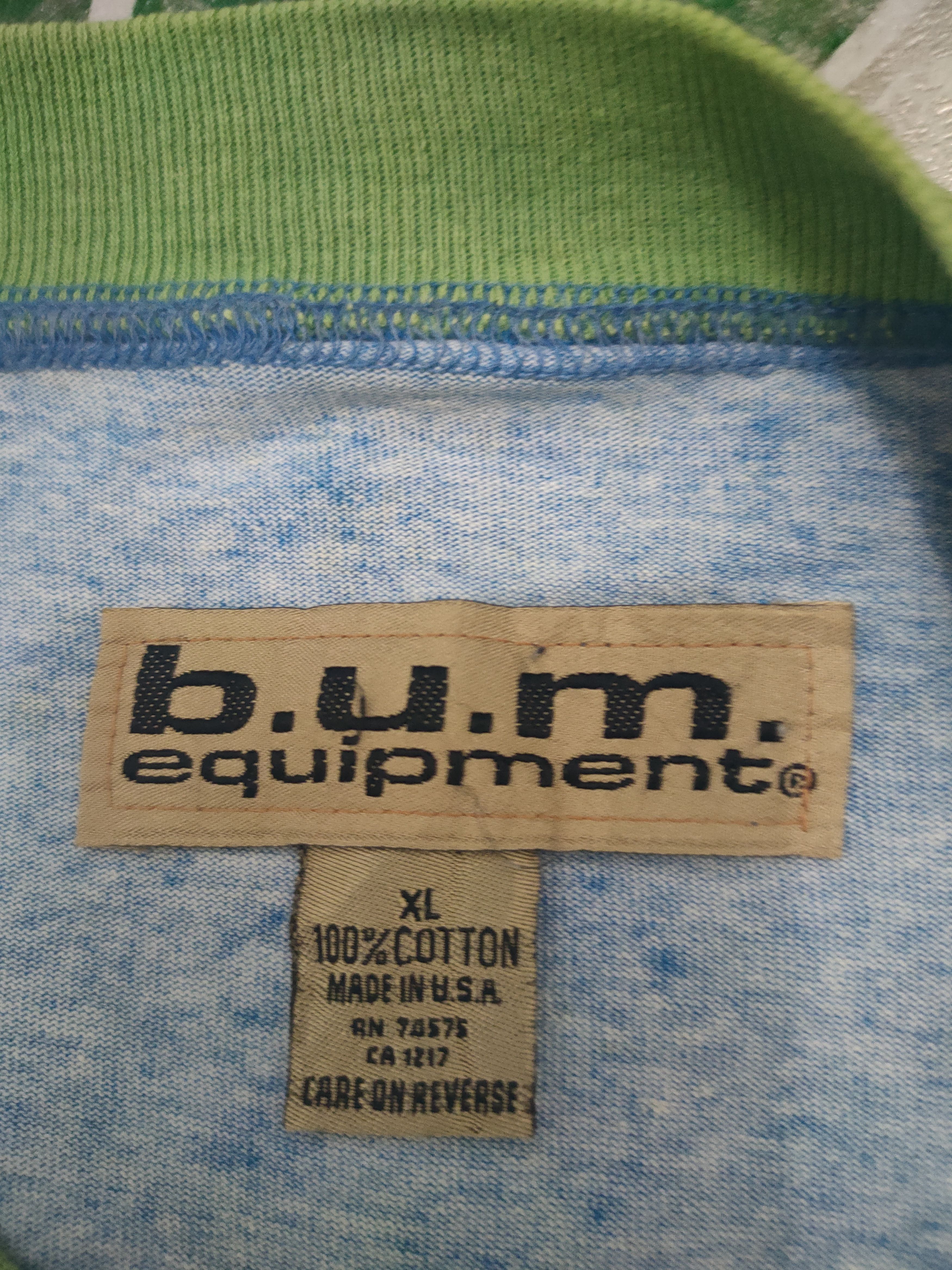 B.U.M Equipment × Vintage Vintage Thrashed B.U.M Equipment 90's t shirt over printed Size US XL / EU 56 / 4 - 8 Thumbnail