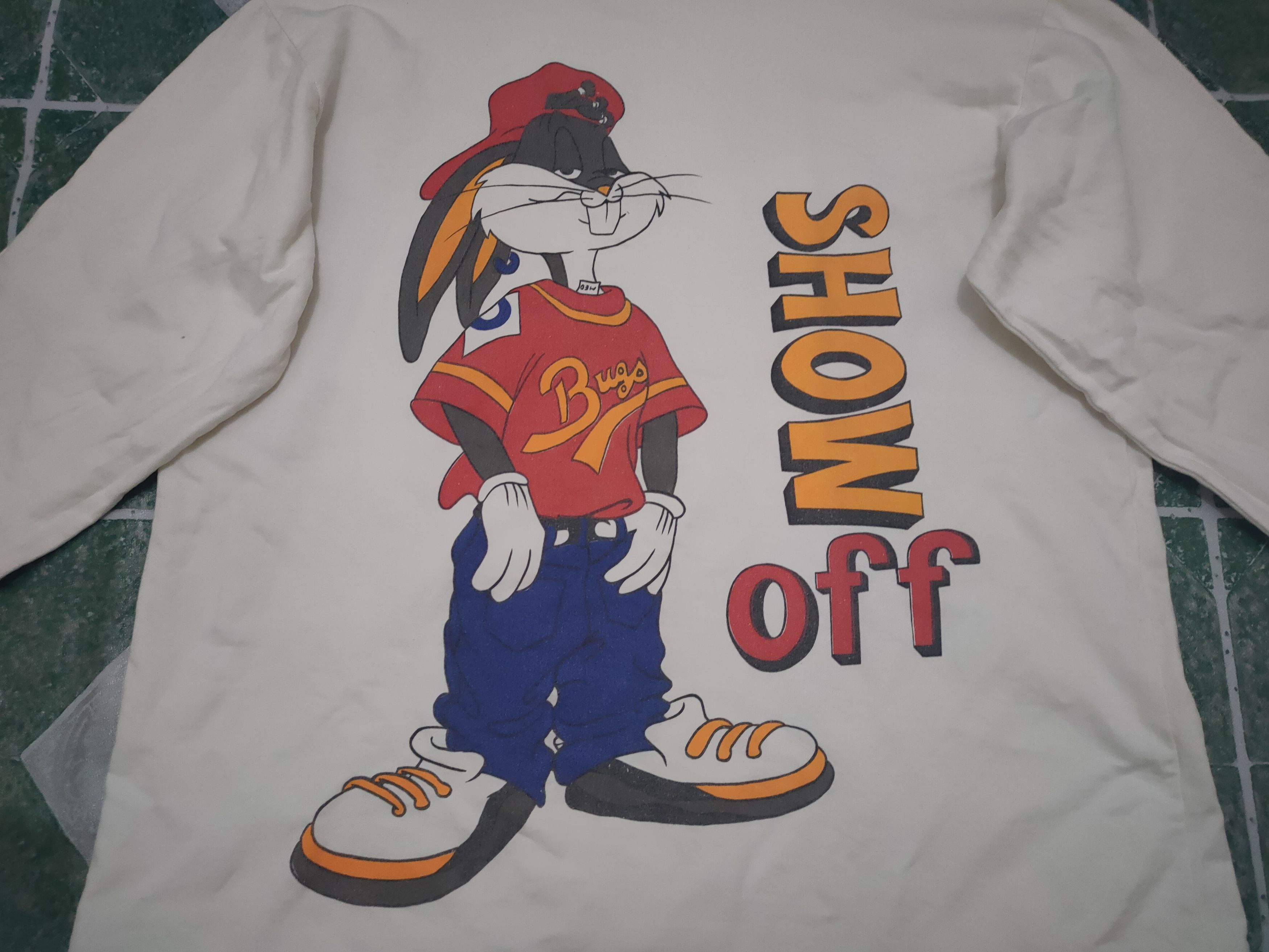 Cartoon Network × Vintage Vintage Bugs Bunny Big Logo Printed Front & back Long Sleeve Size US M / EU 48-50 / 2 - 6 Thumbnail