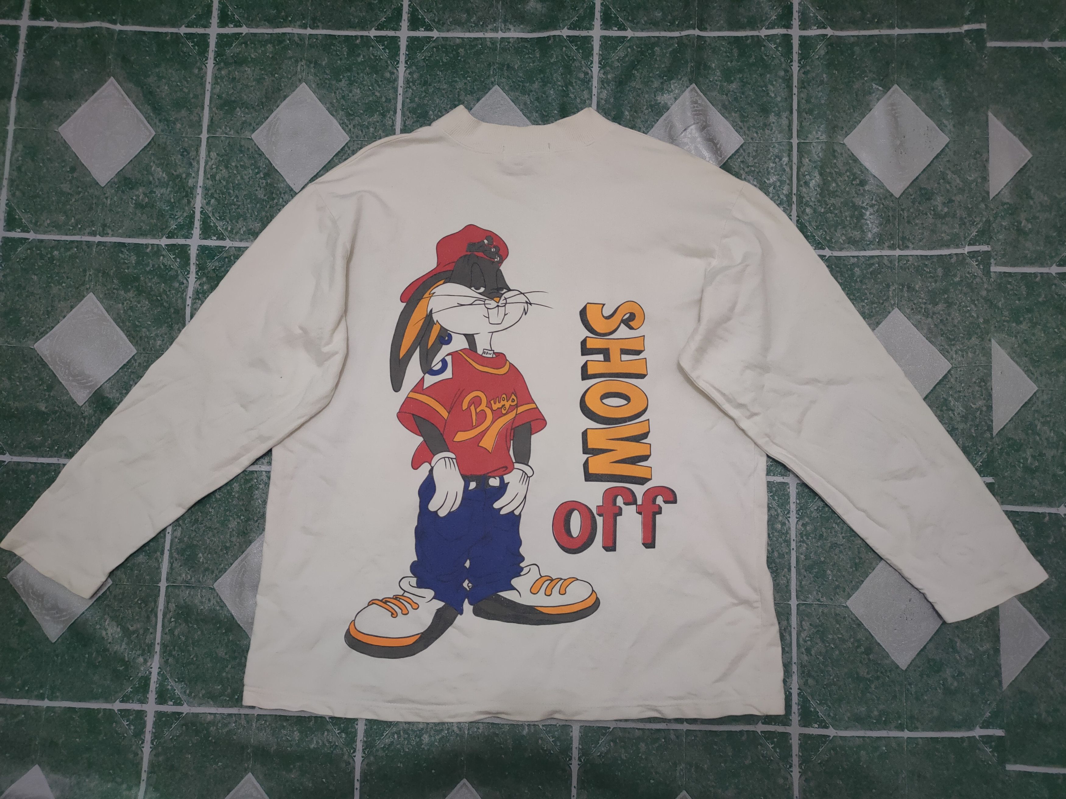 Cartoon Network × Vintage Vintage Bugs Bunny Big Logo Printed Front & back Long Sleeve Size US M / EU 48-50 / 2 - 5 Thumbnail