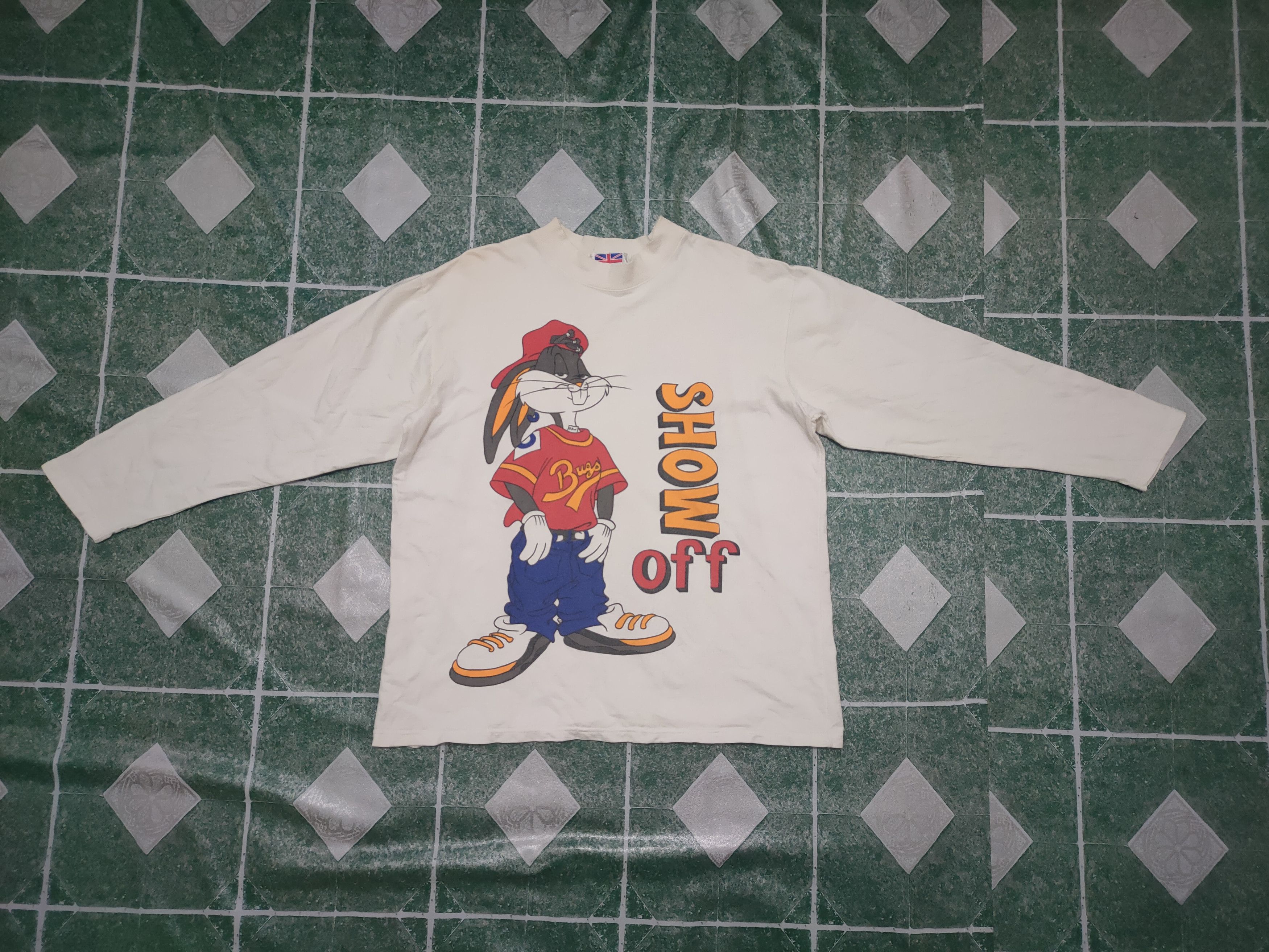 Cartoon Network × Vintage Vintage Bugs Bunny Big Logo Printed Front & back Long Sleeve Size US M / EU 48-50 / 2 - 1 Thumbnail