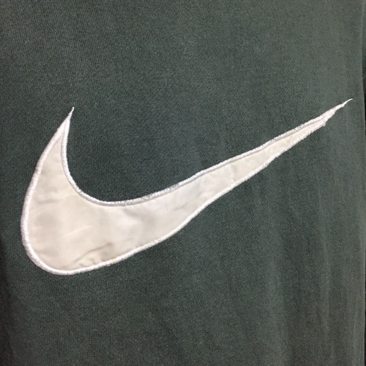 Nike × Vintage Vintage Nike Big Swoosh Patches Logo Sweatshirt Size US L / EU 52-54 / 3 - 2 Thumbnail