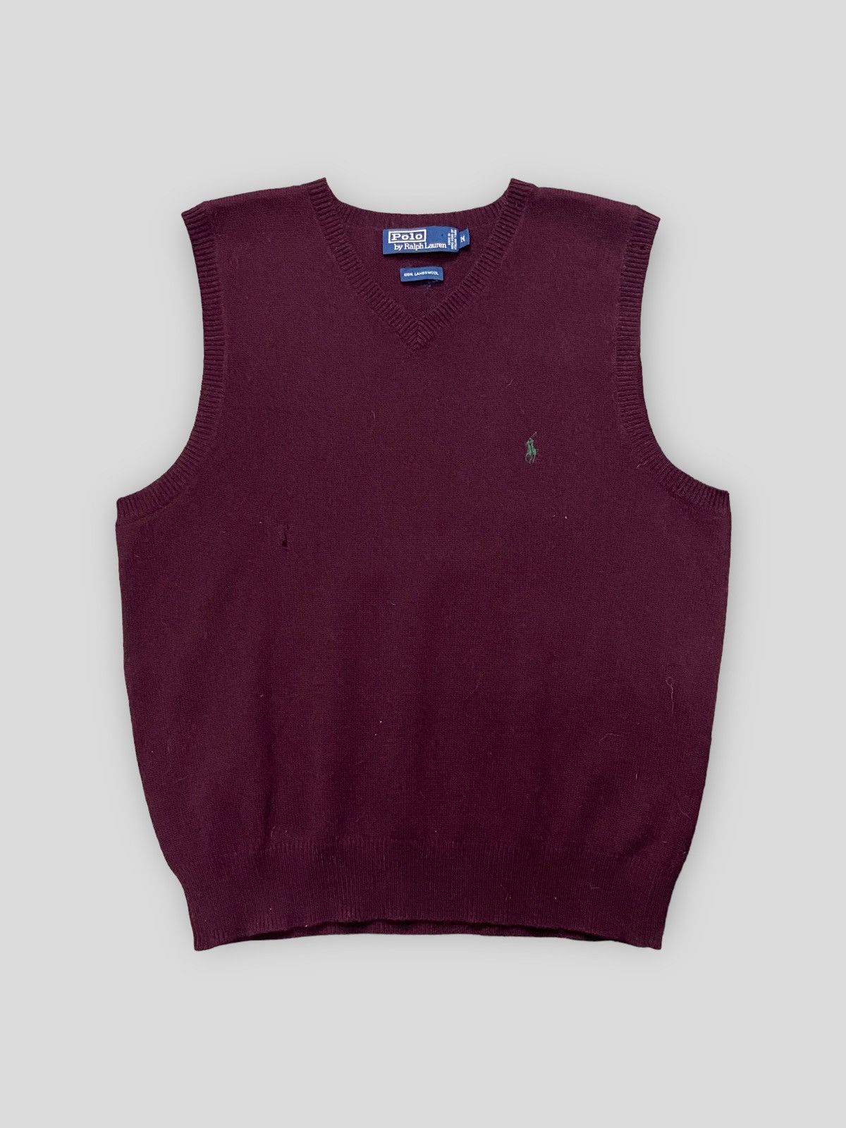 Vintage Polo Ralph Lauren Lambs Wool Knit Sweater Vest