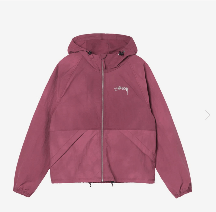 Stussy Stussy Wave Dye Beach Shell Jacket Berry- LARGE | Grailed