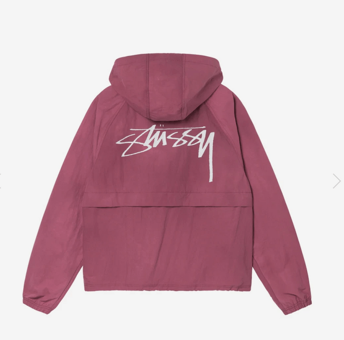 Stussy Stussy Wave Dye Beach Shell Jacket Berry- LARGE | Grailed