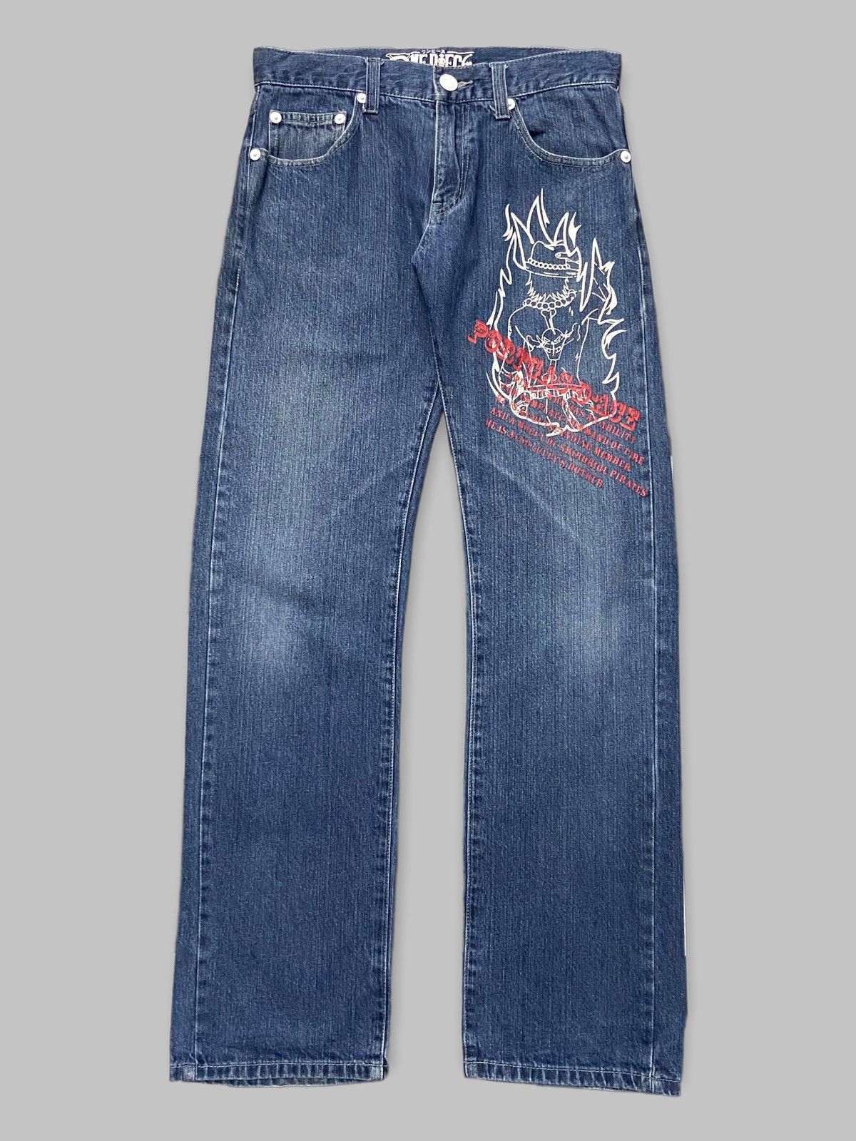 【I AM MARI】Luffy Cotton Banding Bootcut Pants Luffy Pants | Grailed